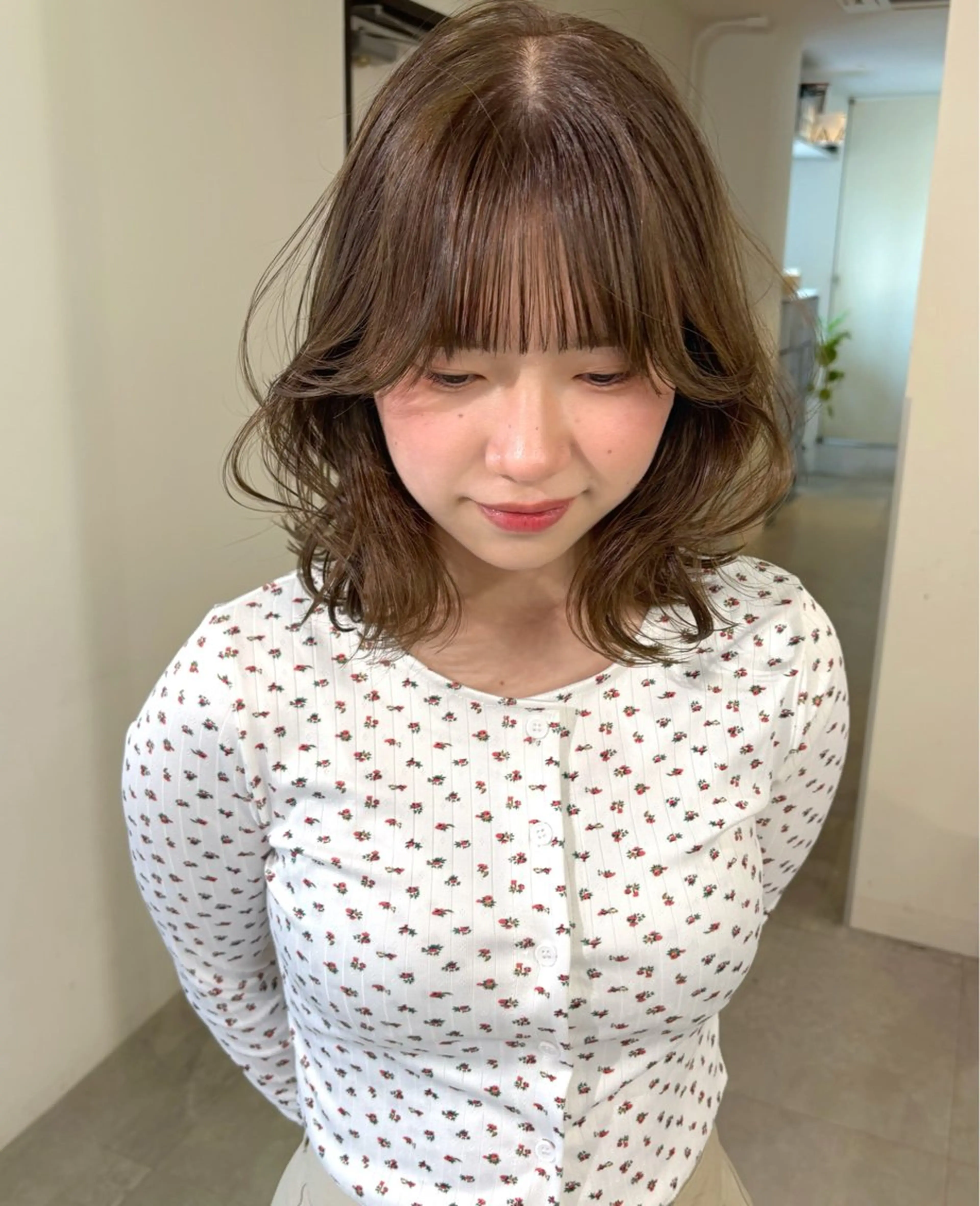 ミディアム カラー ブリーチ 透明感カラー ダブルカラー ブリーチなしカラー ヘアカラー mizuki/ピンク ベージュ.レイヤーのヘアスタイル