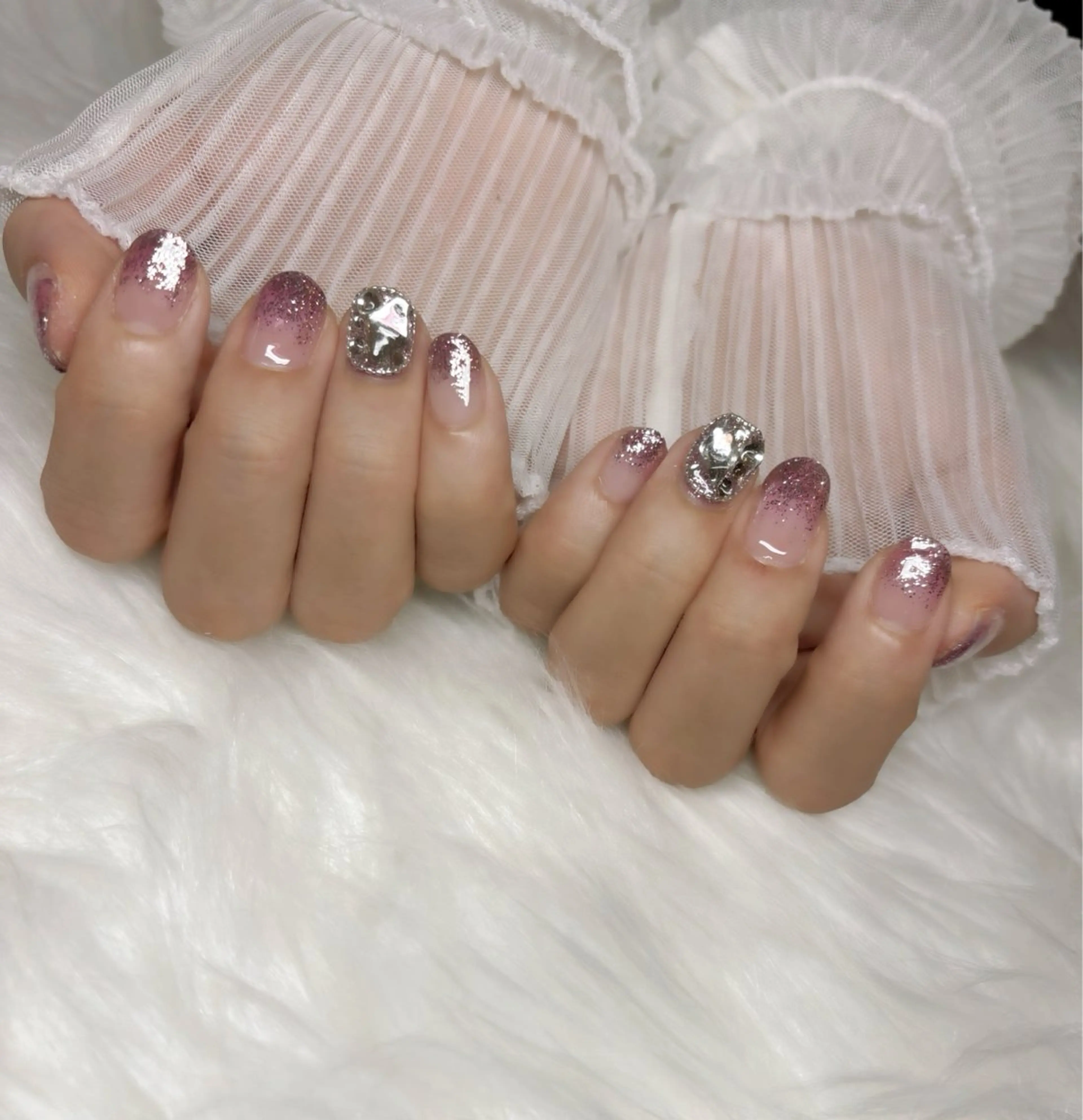 ネイル キラキラネイル ハンドネイル Nail Salon macherieのネイルデザイン