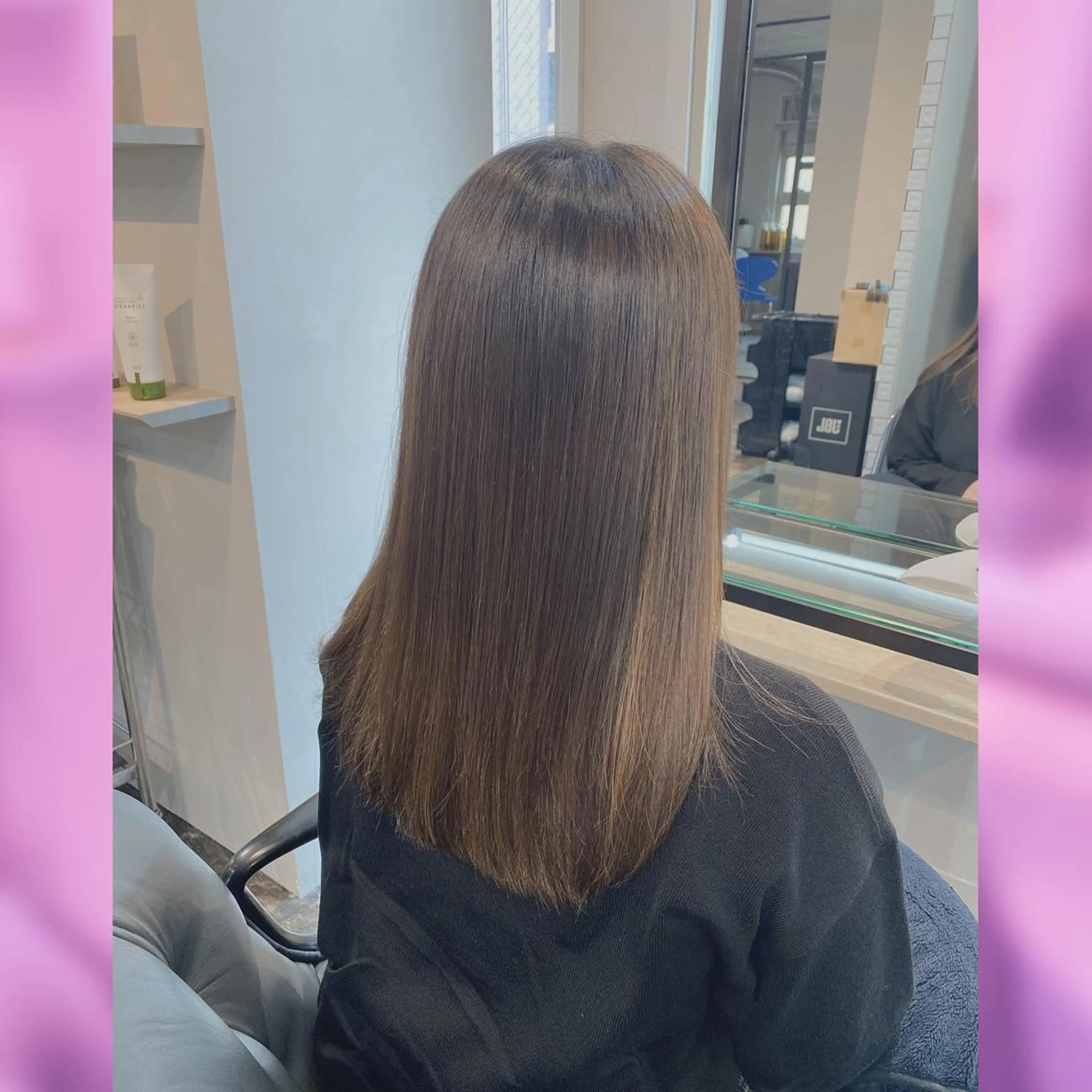 セミロング カラー パーマ・レイヤー 髪質改善・TANIのヘアスタイル