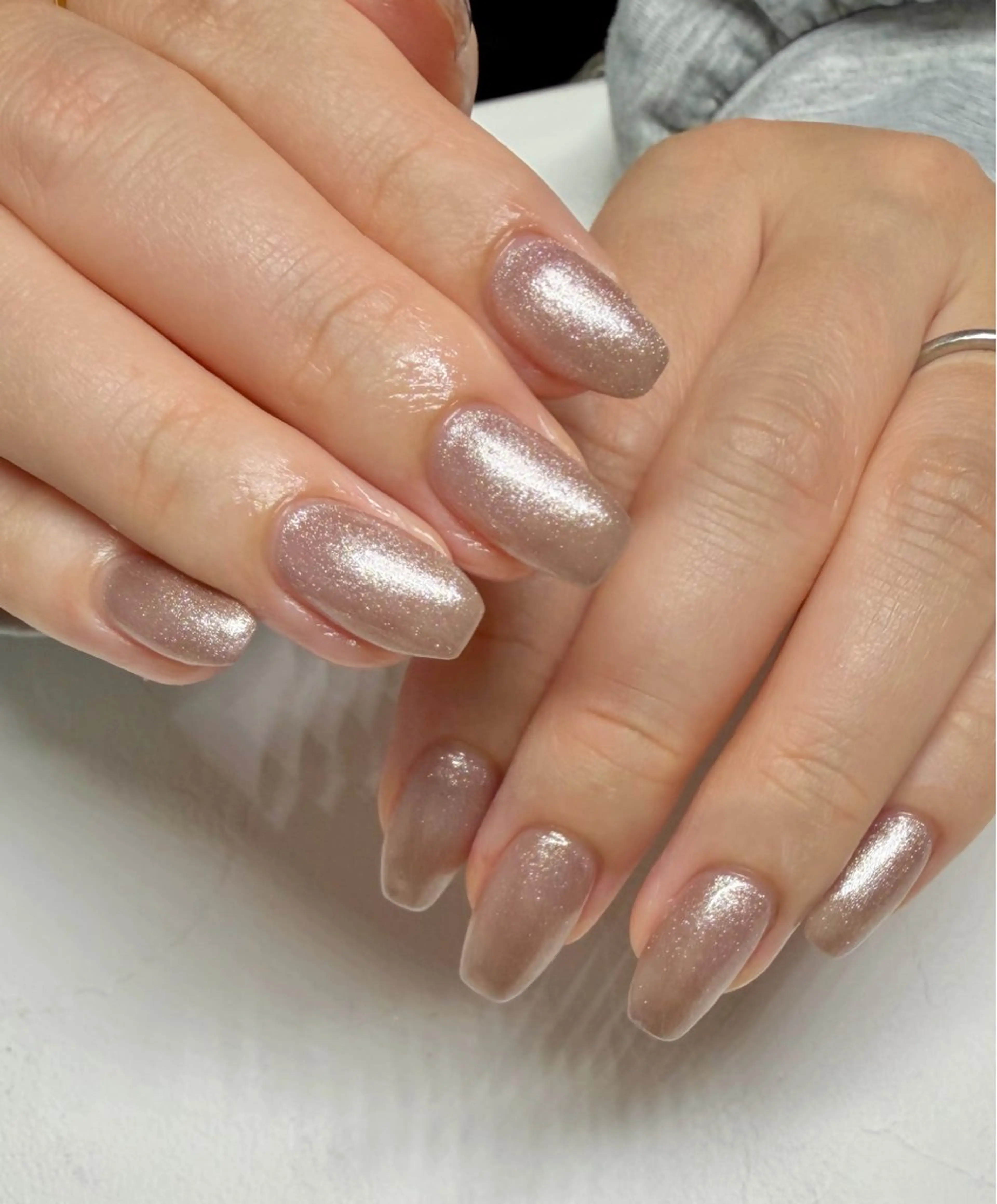 ネイル ラメ(グリッター) ワンカラーネイル ハンドネイル nail salon Linoのネイルデザイン
