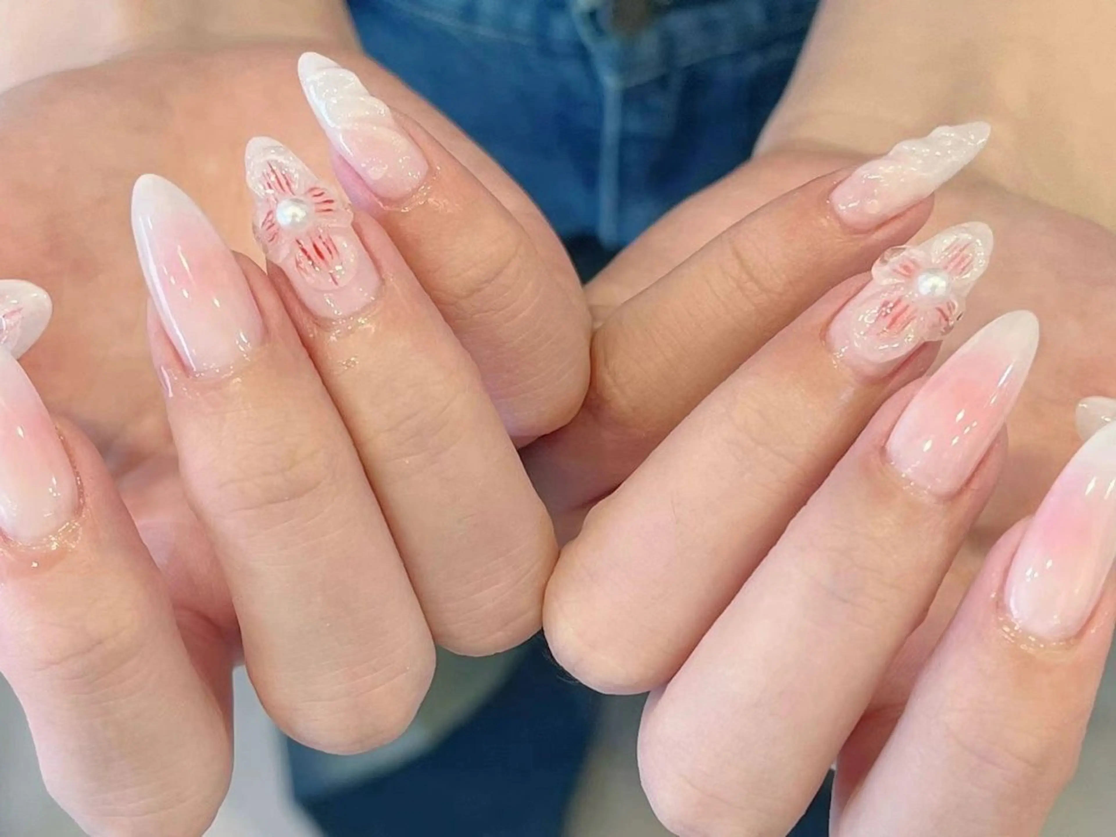 ネイル アートネイル チークネイル フラワーネイル フットネイル ジェルネイル Babarla nailのネイルデザイン