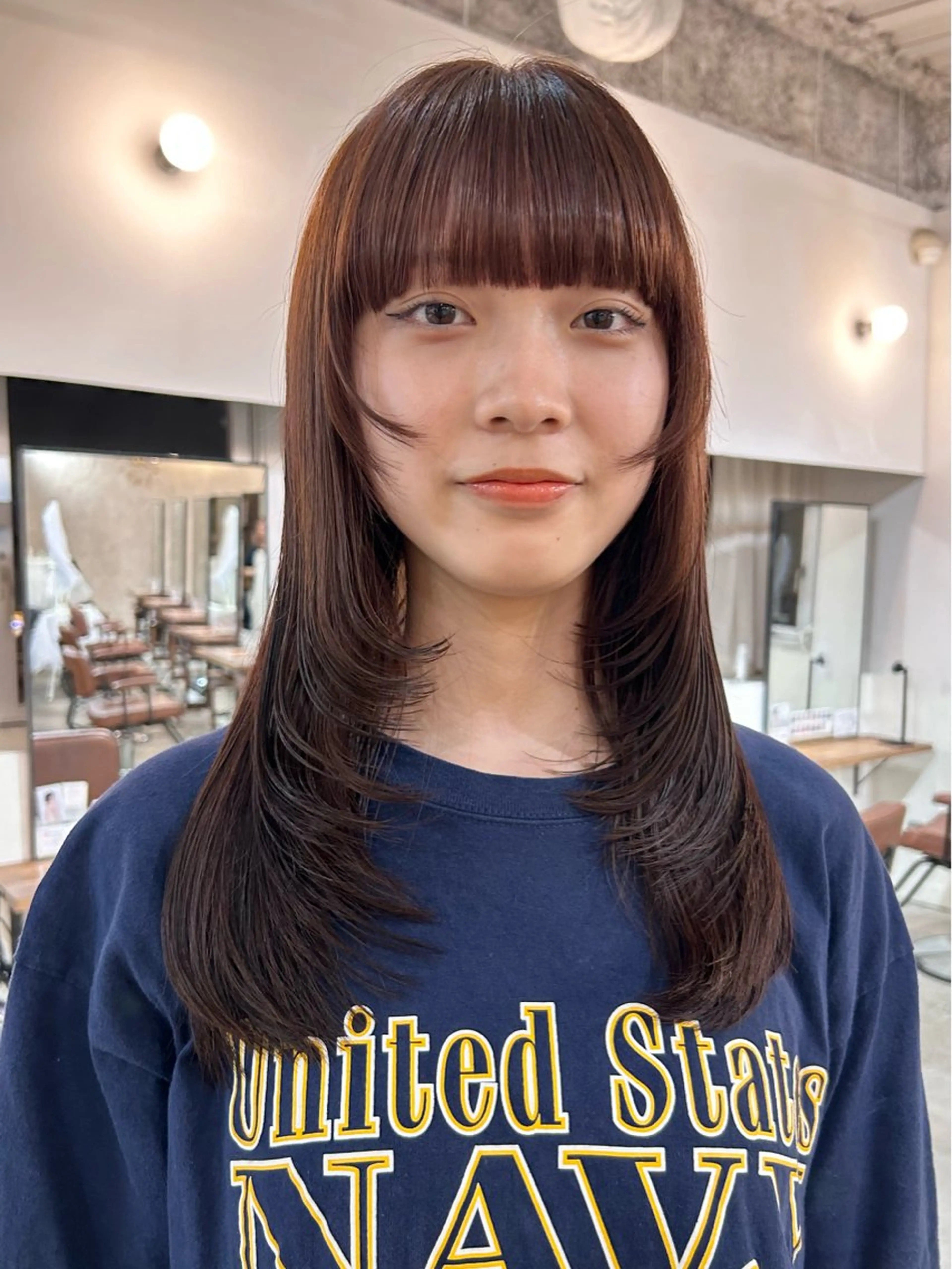 ロング レイヤーカット ロング みうら ありさのヘアスタイル