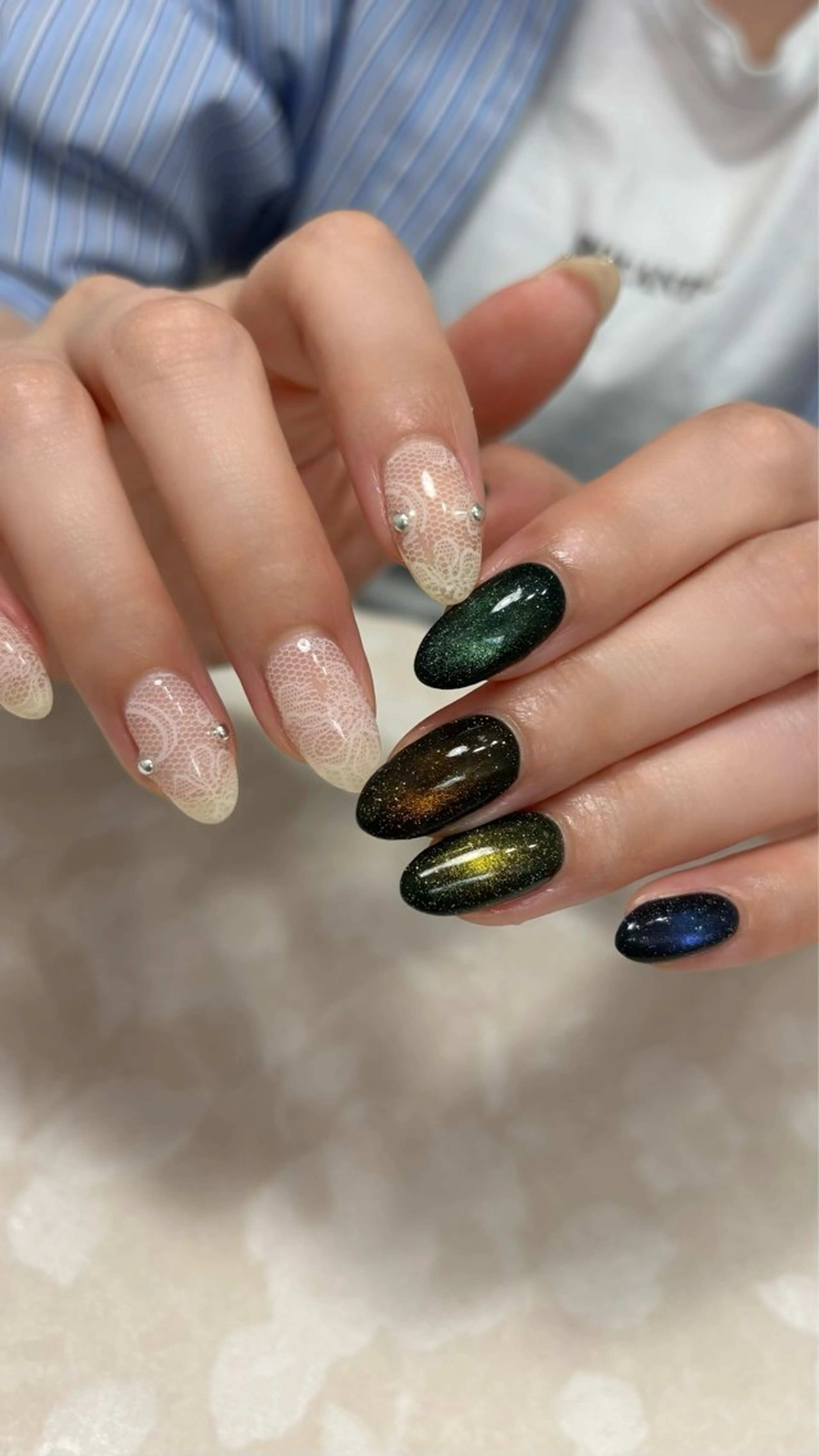ネイル レース ハンドネイル flore nailのネイルデザイン