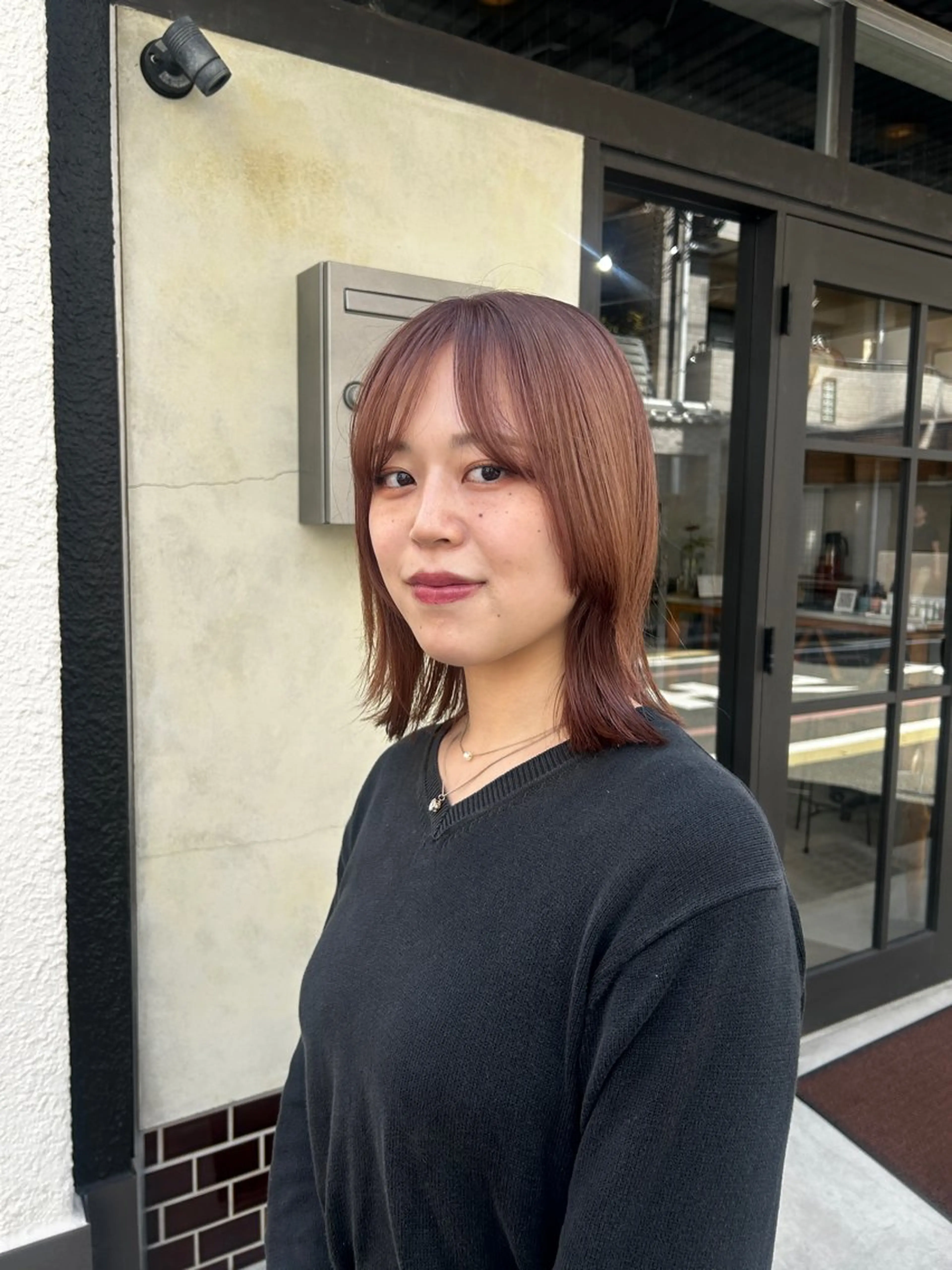 ミディアム カラー ヘアカラー トリートメント 京都/カラー/松野 翔のヘアスタイル