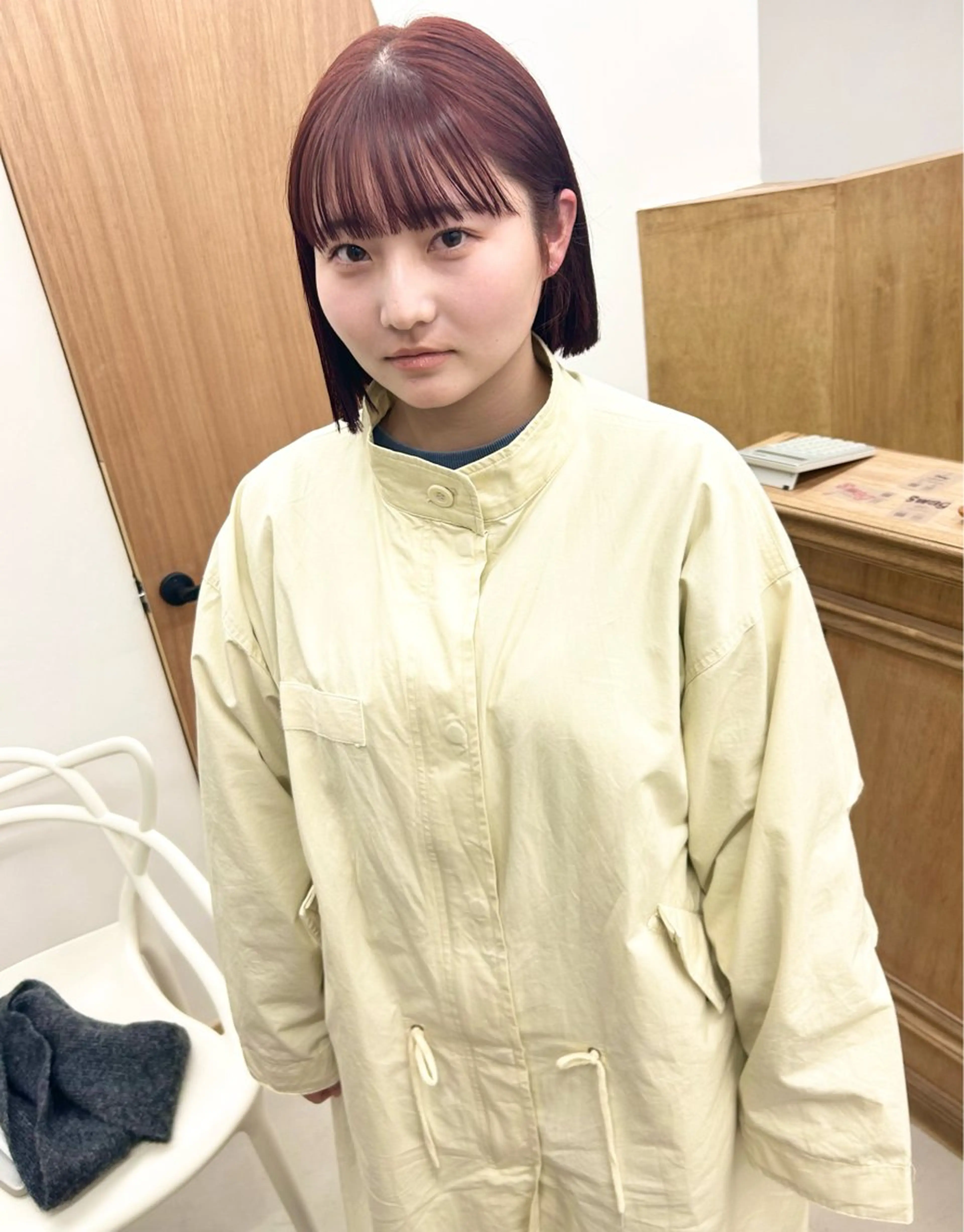 ショート カラー パーマ ヘアアレンジ ブリーチ ダブルカラー ブリーチなしカラー ボブ 髪と音処　マトぺ所属・デザインカラー/ボブ ブリーチカラー/ユリのヘアスタイル