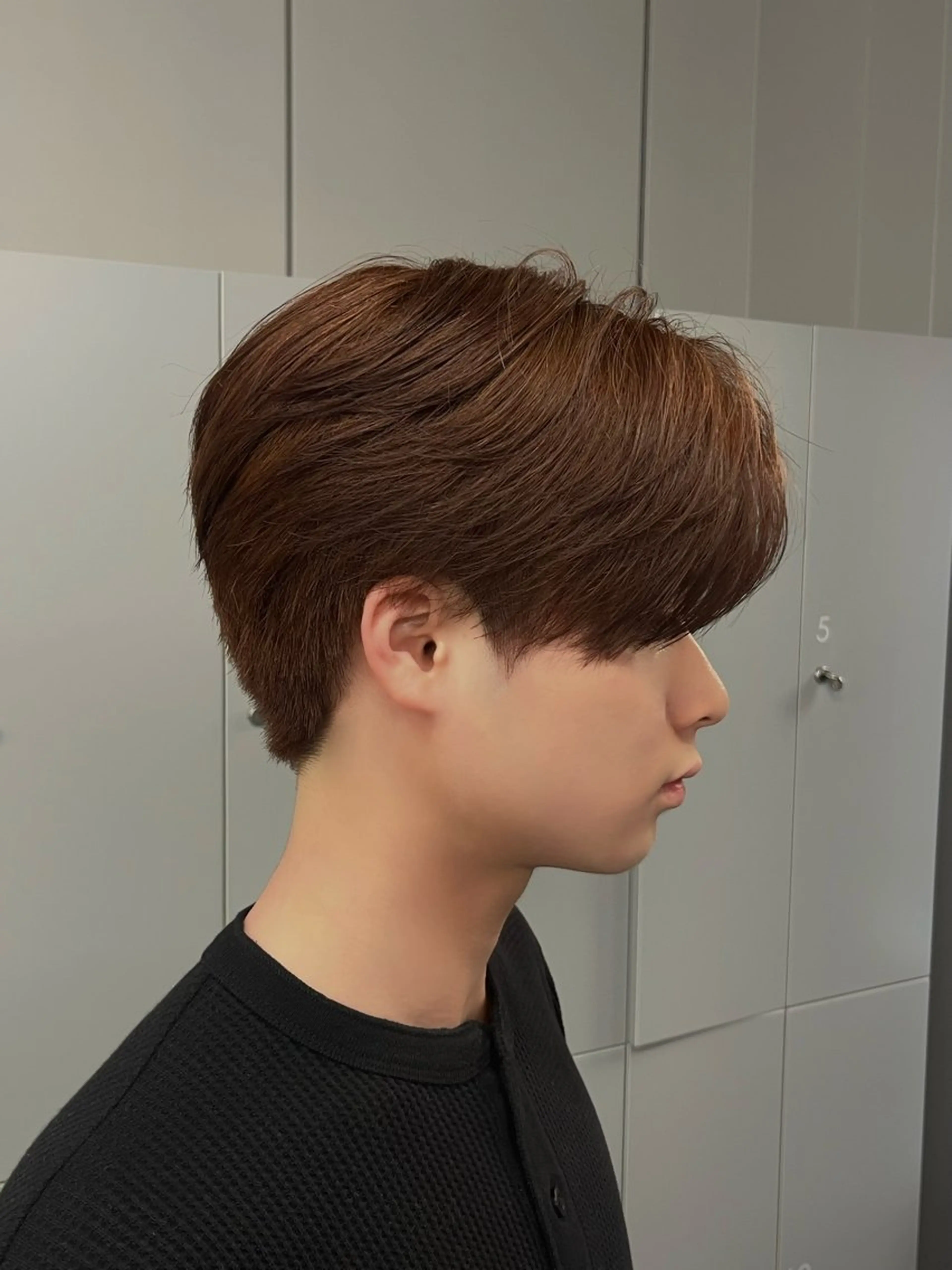 メンズ カット ヘアカラー NARE所属・アイカ🐺 ナチュラル韓国ヘアのヘアスタイル