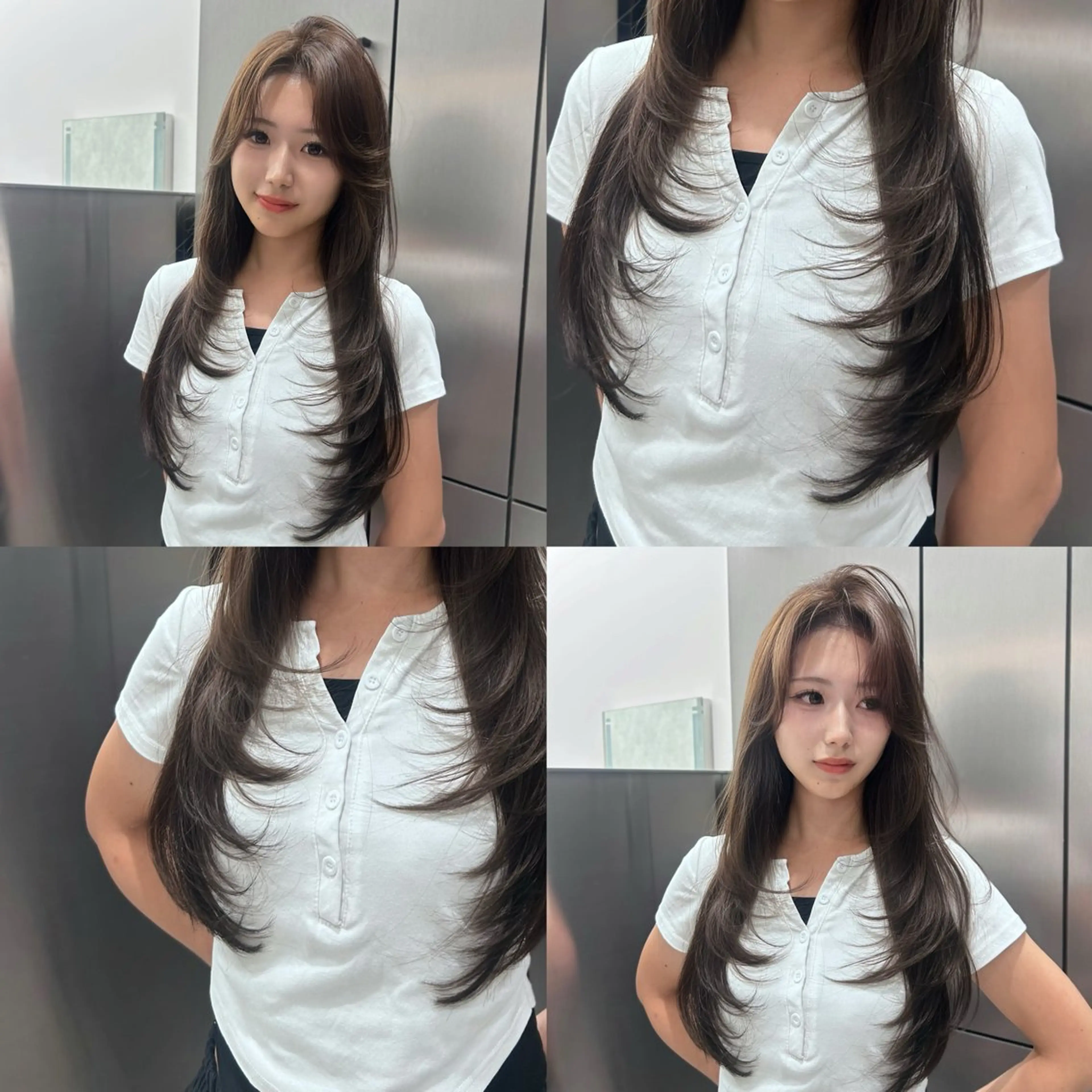 ロング レイヤーカット カット ヘアカラー トリートメント 大人レイヤー/艶美髪 🇺🇸TOMONAのヘアスタイル