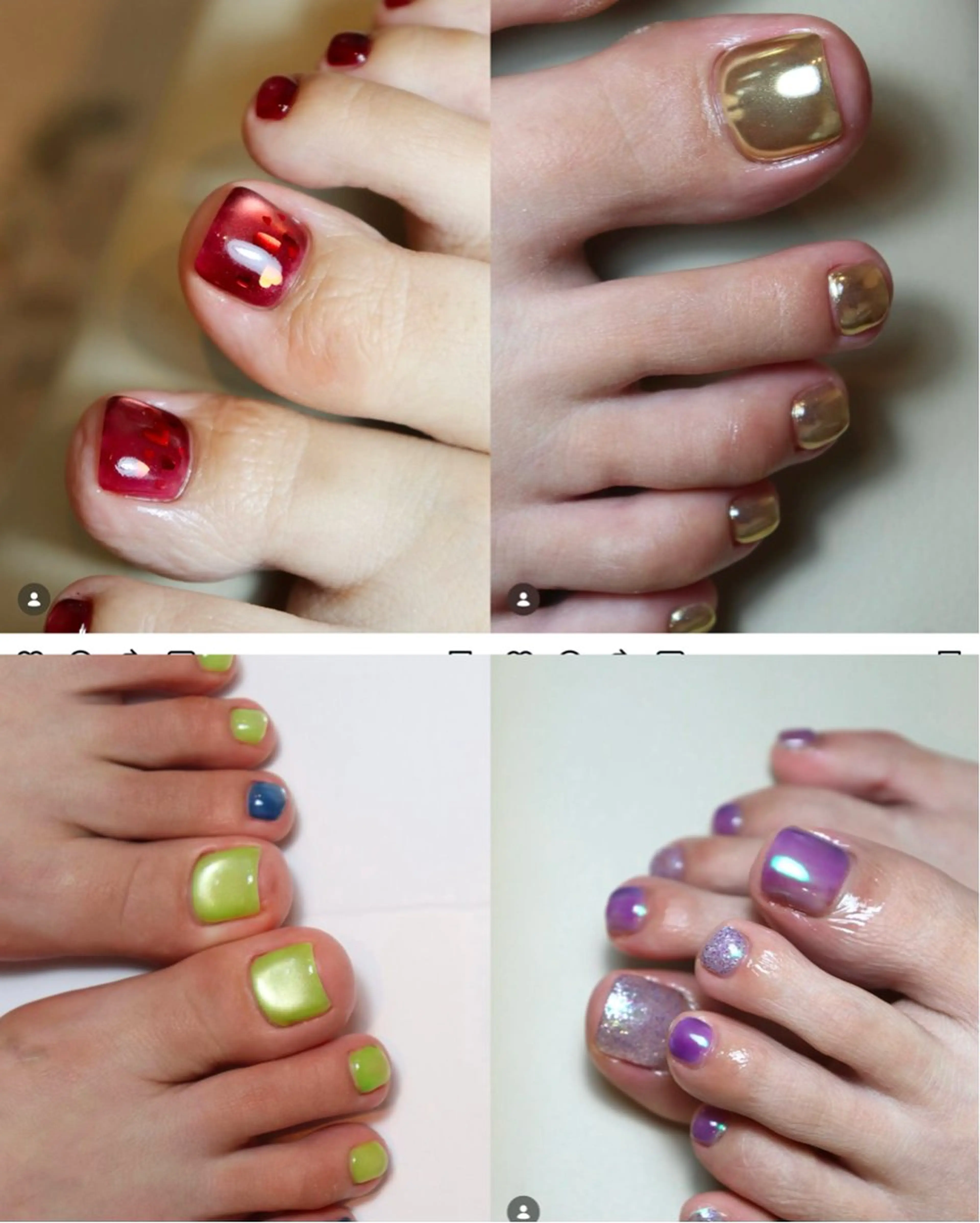 🙆‍♀️（新規オフ無料）🙆‍♀️フットジェル（両足アート，パーツ2本）の写真