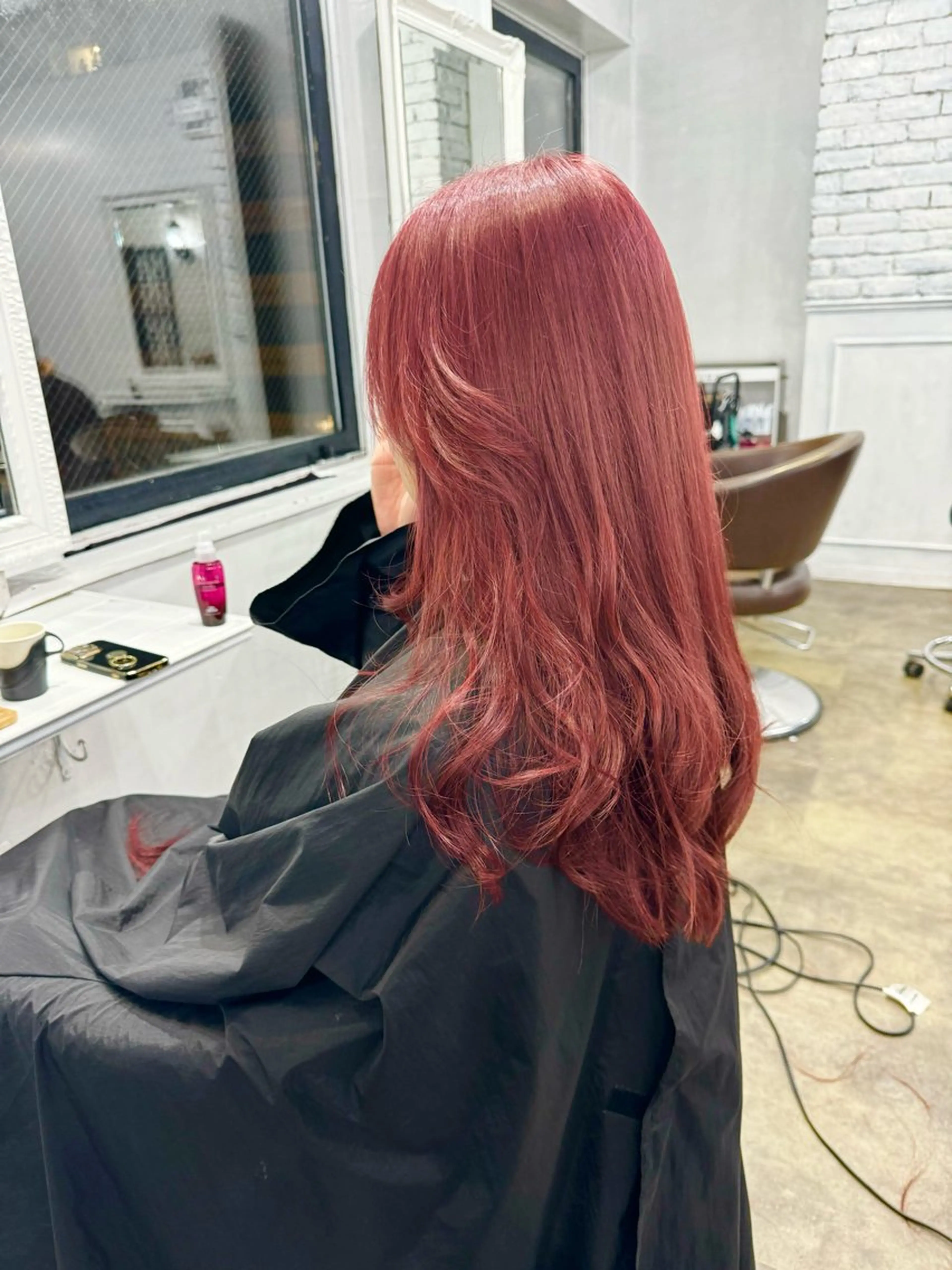 ロング カラー バレイヤージュ ミストバング ベージュカラー ブリーチ 抜きっぱなしブロンド 札幌ブリーチカラー/ ダブルカラー/ドイのヘアスタイル