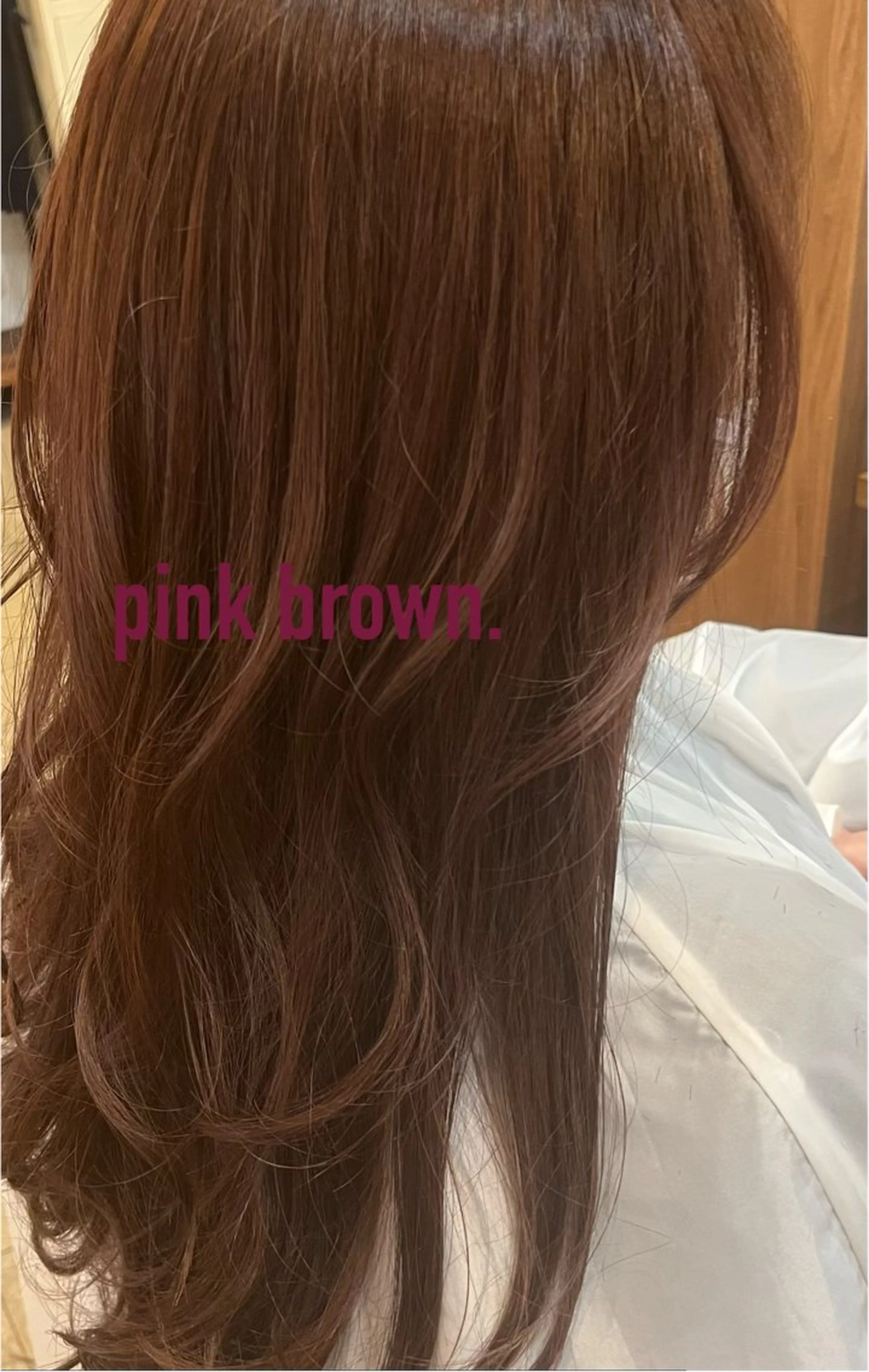 セミロング カラー ブラウンカラー ピンクカラー ピンクブラウン くすみカラー/ボブ ♡ madocaのヘアスタイル