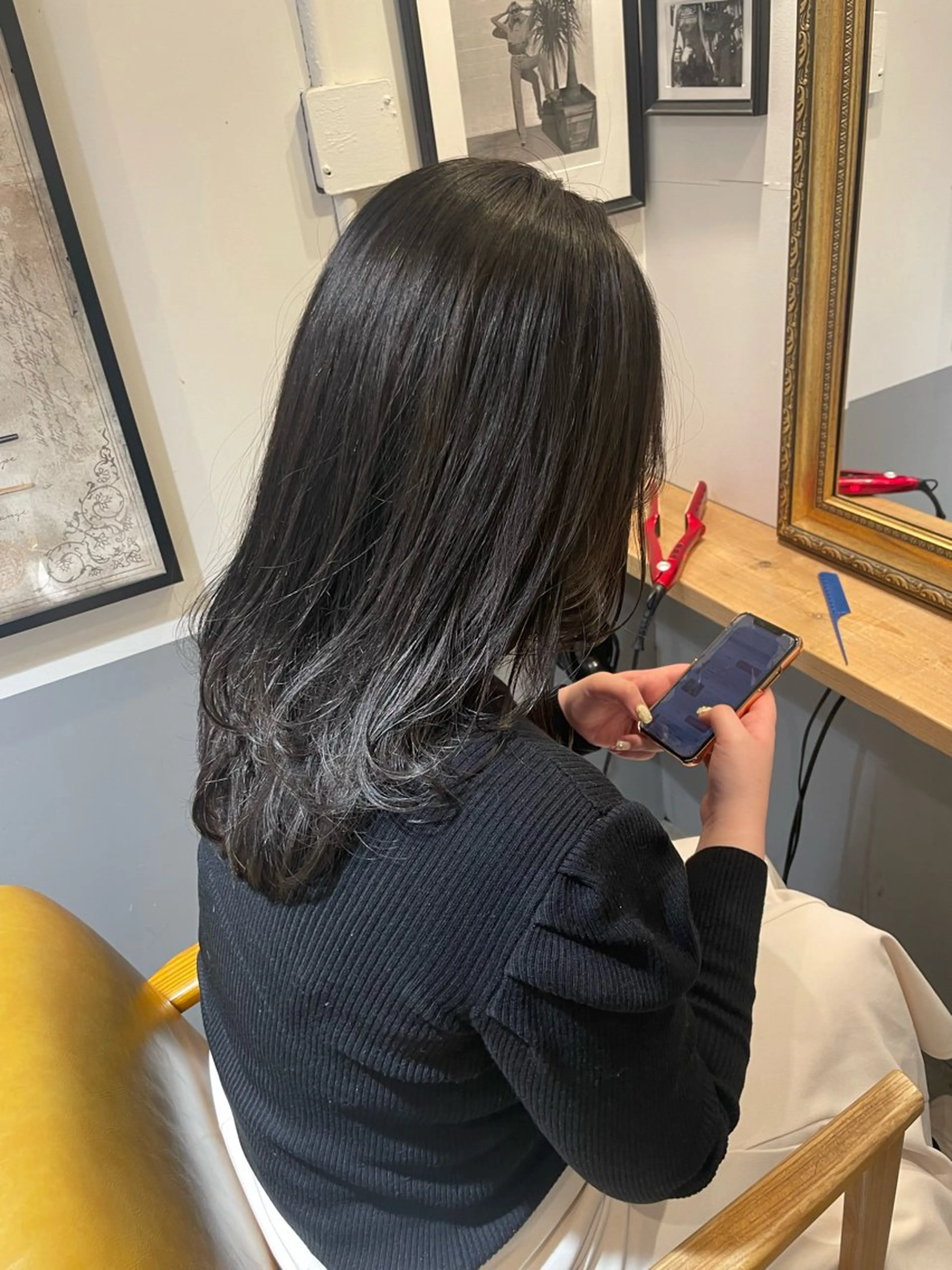 ミディアム 田中 志織のヘアスタイル