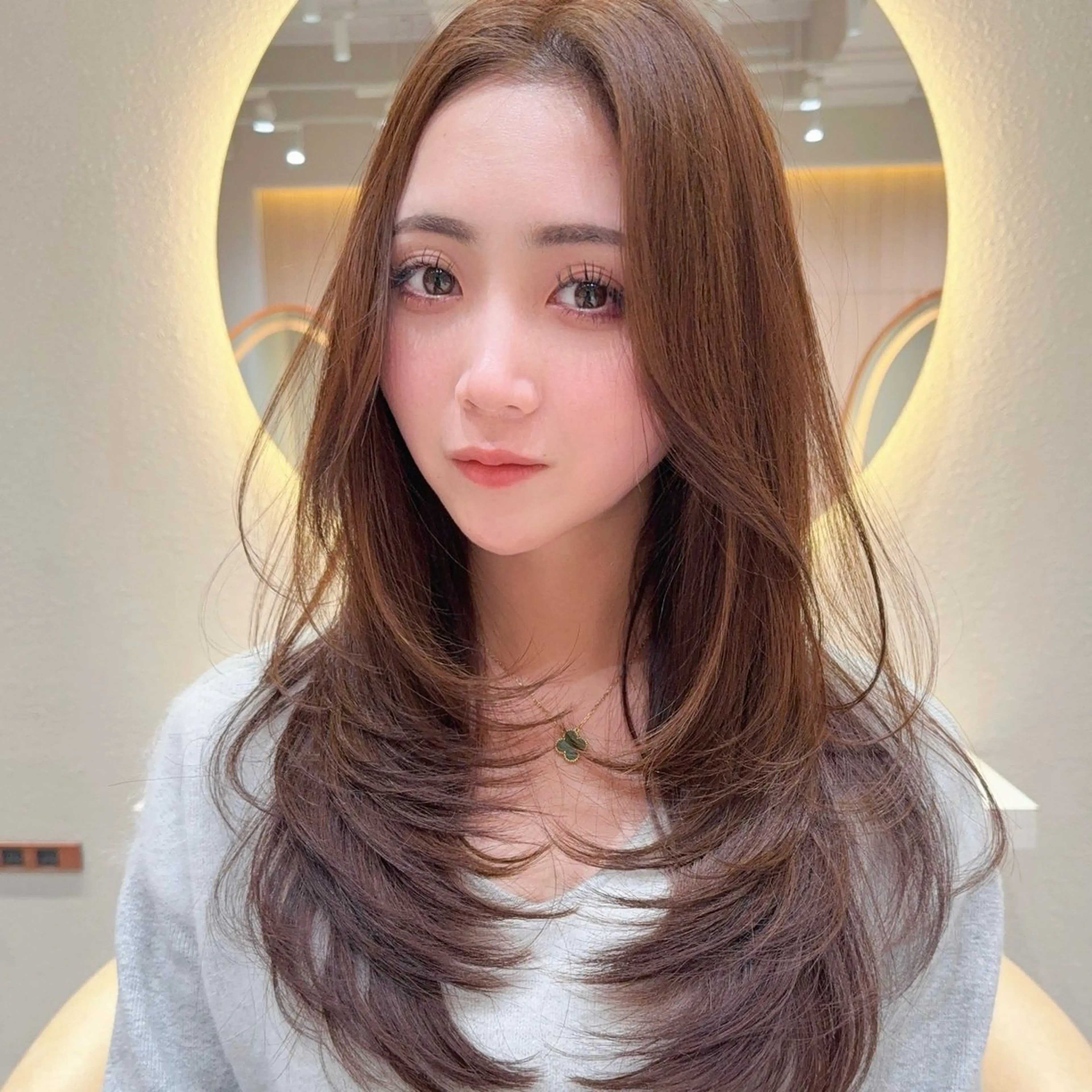 ロング カラー 似合わせカット レイヤー/髪質改善 Lond ambreのヘアスタイル