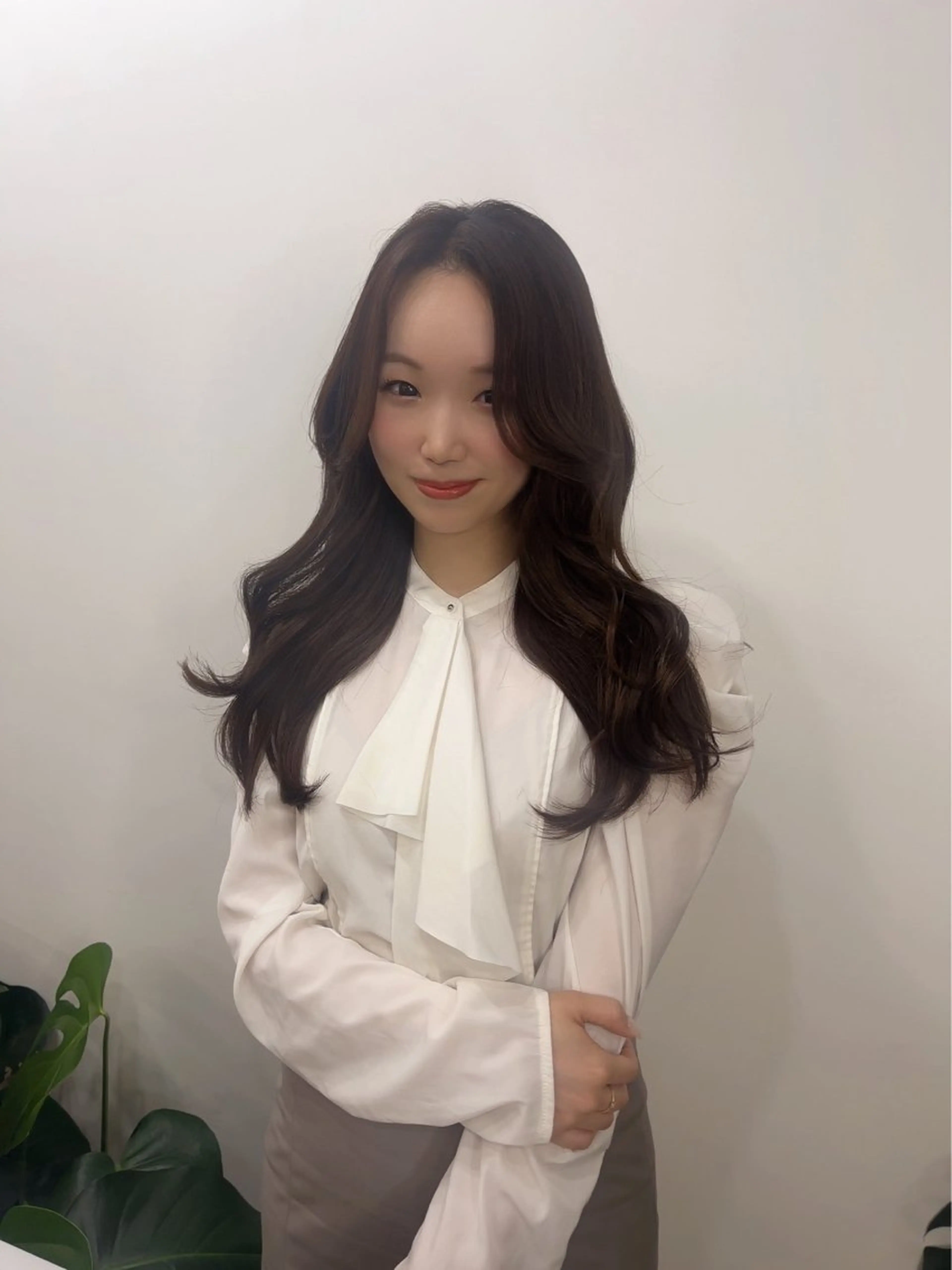セミロング カラー ブラウンカラー チョコレートブラウン ヨシンモリ 韓国風ヘア カット ヘアカラー トリートメント 渋谷レイヤーカット❌ 縮毛矯正専門/武田涼のヘアスタイル