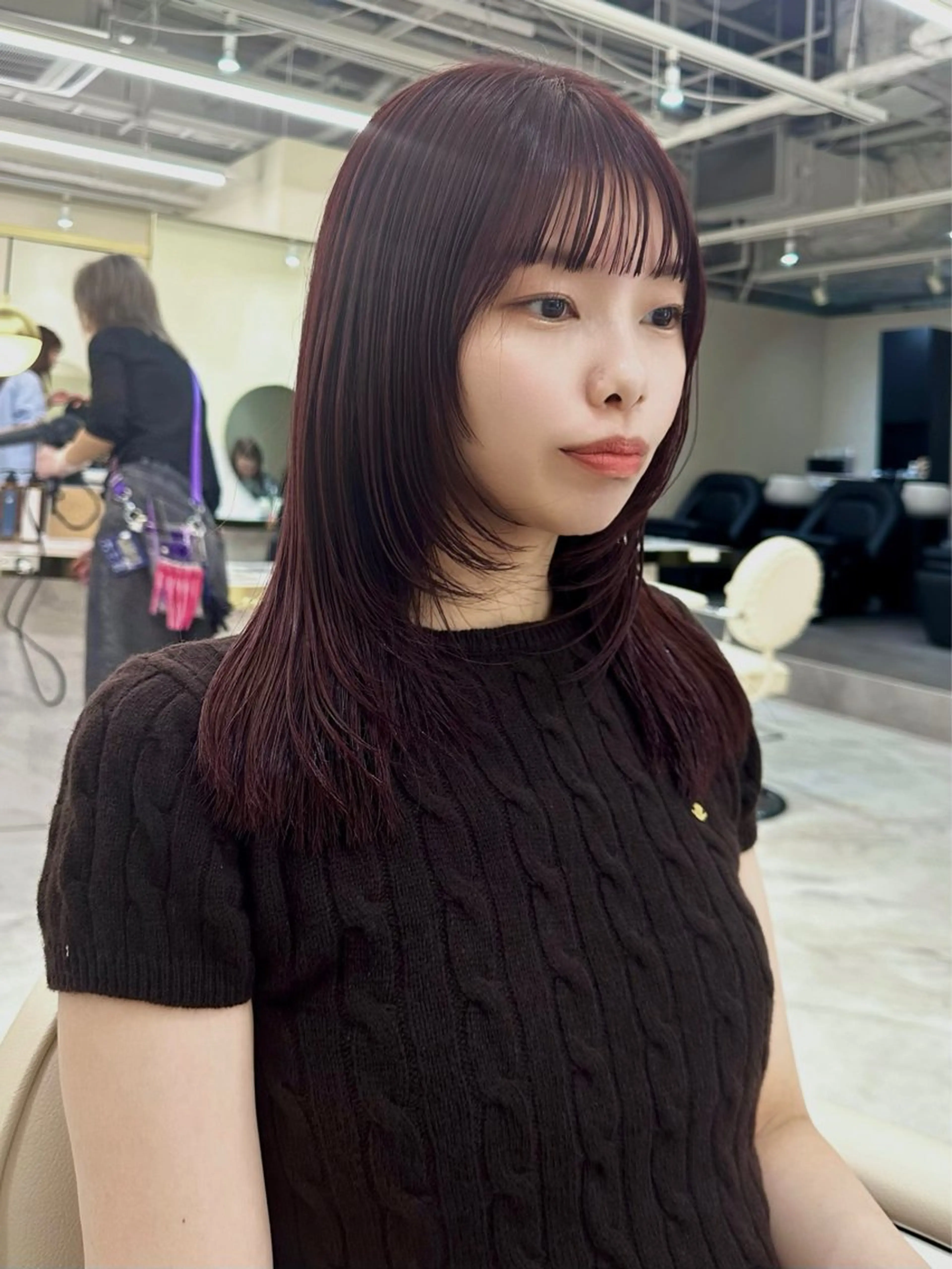 ロング カラー パーマ ヘアアレンジ 透明感カラー ボブ ヨシンモリ 韓国風ヘア レイヤーカット カット トリートメント ニシダヒカリ🌙 髪質改善×似合わせのヘアスタイル