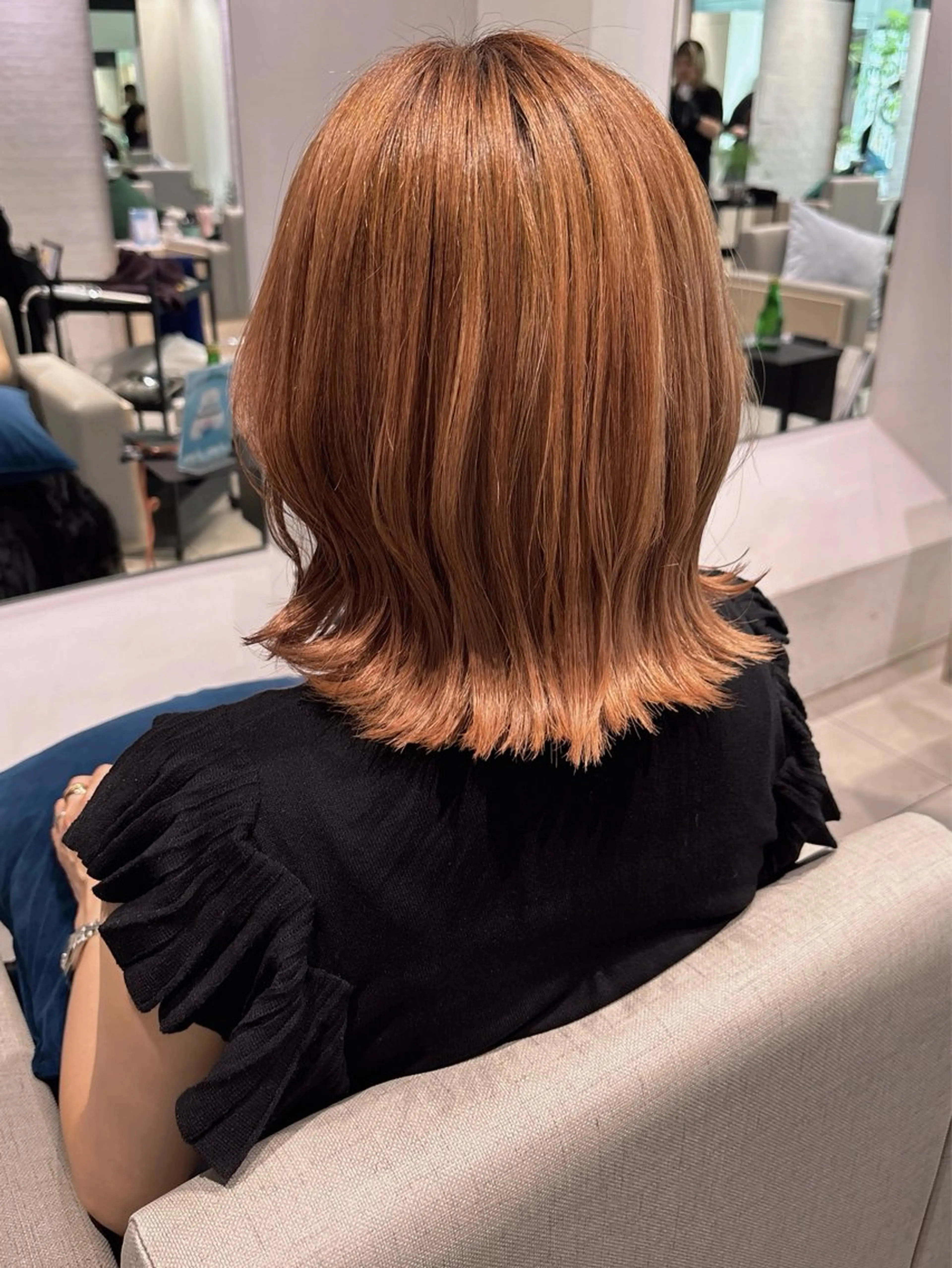 ミディアム 銀座/韓国レイヤー/ 艶カラー🍓原田侑依のヘアスタイル