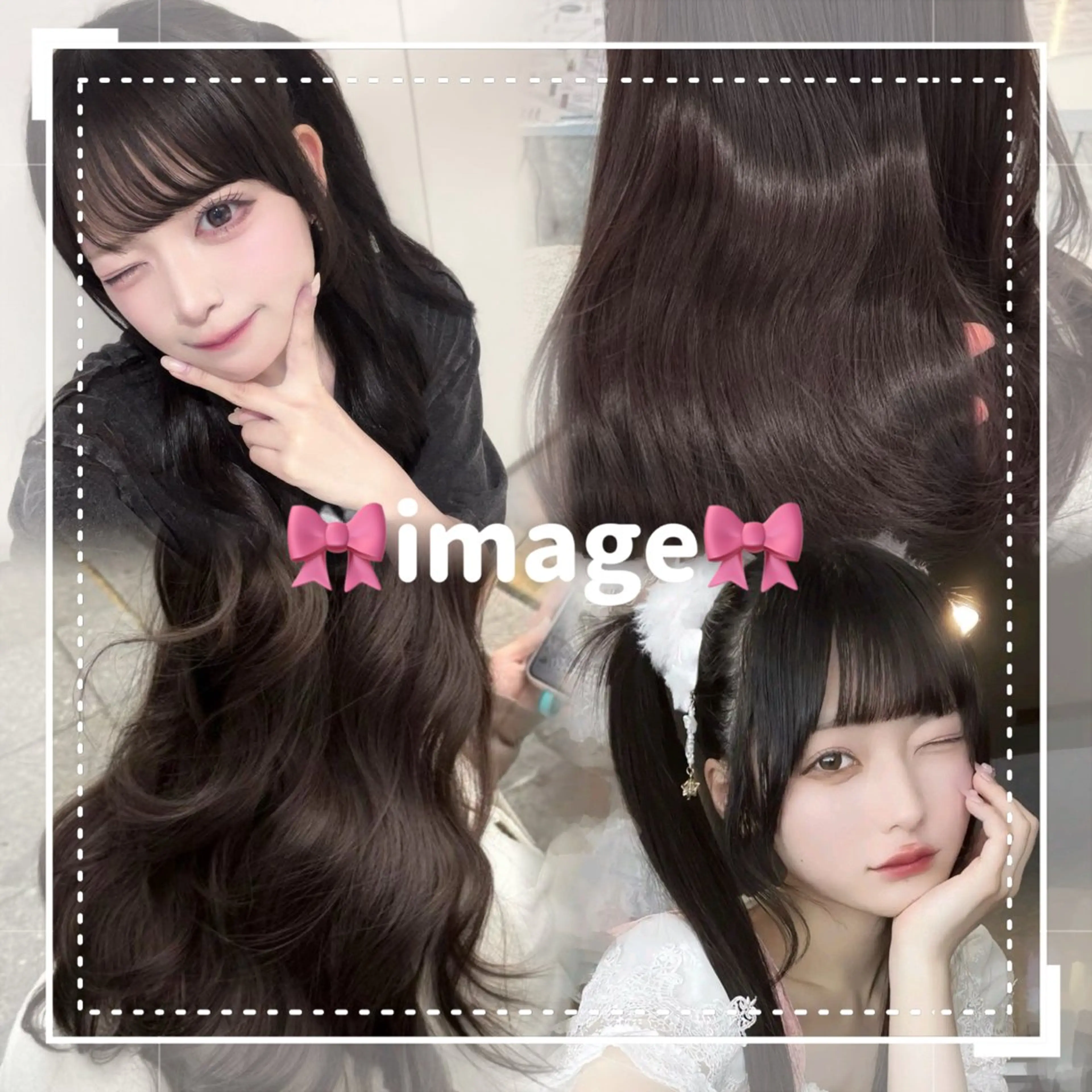 ロング カラー non. ダブルカラー🎀🤍のヘアスタイル