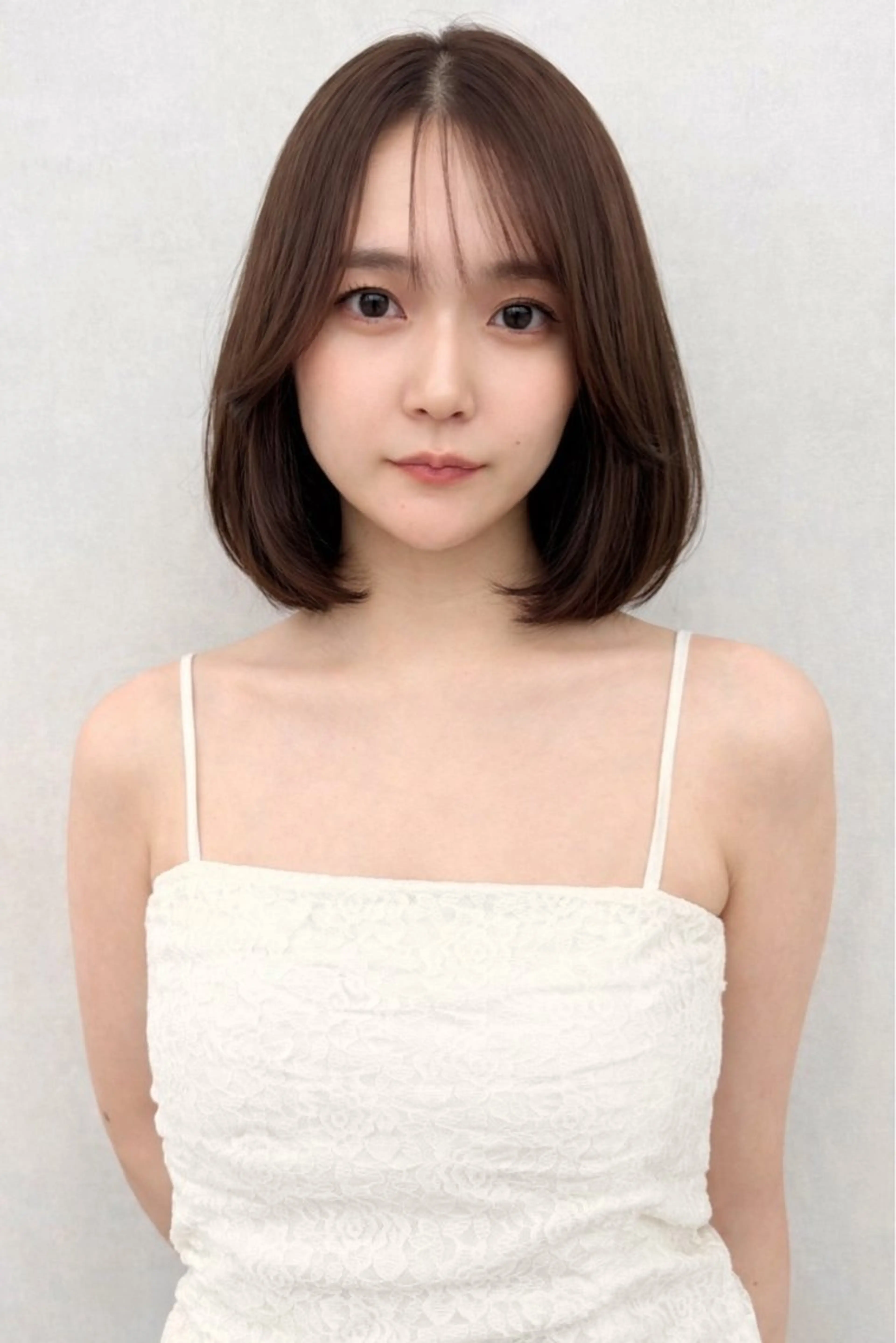 セミロング 縮毛矯正 🇰🇷韓国ヘア★ 副店長.쿠리타⭐︎のヘアスタイル