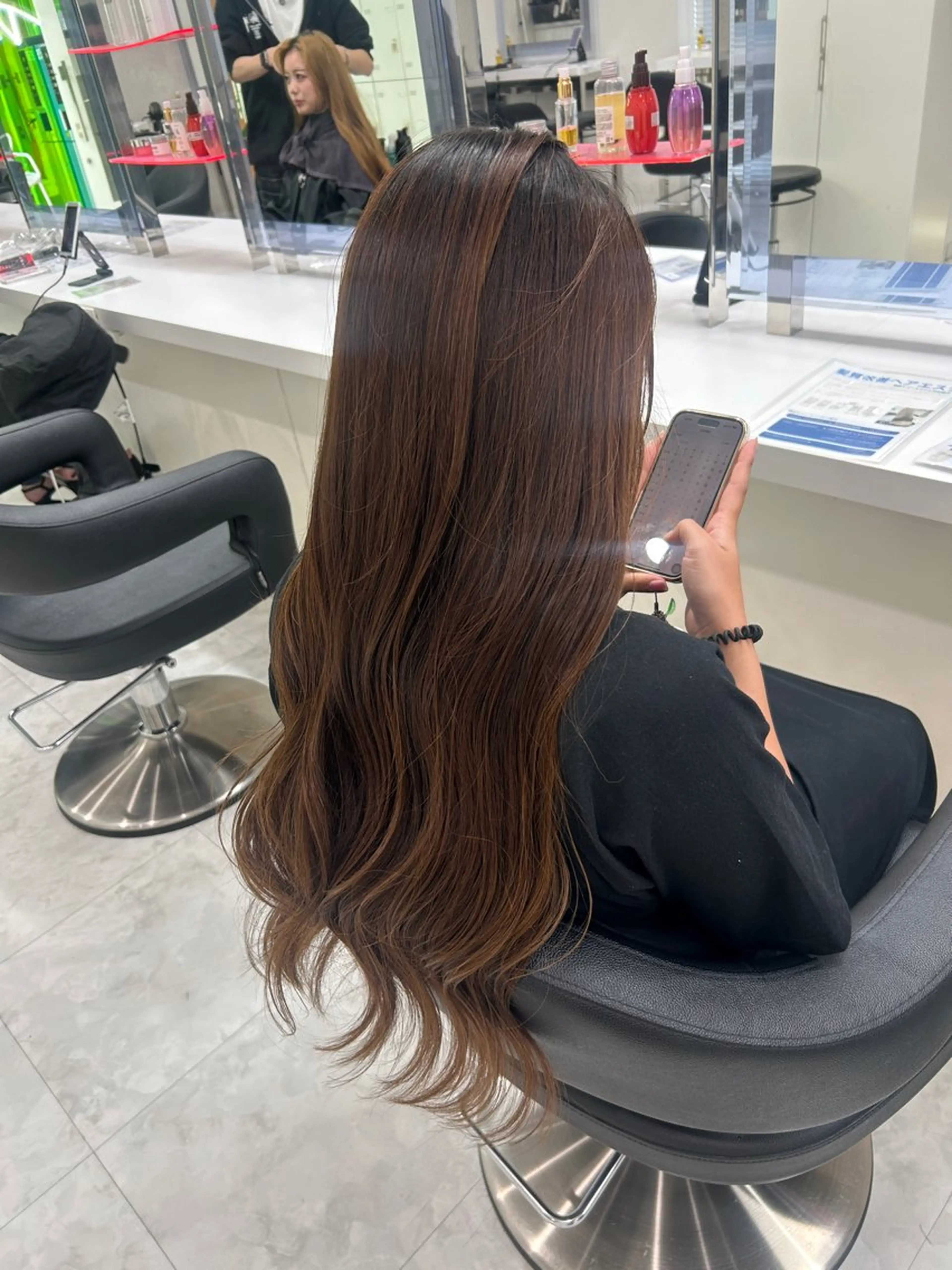 ロング カラー カット ヘアカラー トリートメント モテ艶🪄透明感カラ ー🦋RION🦋のヘアスタイル