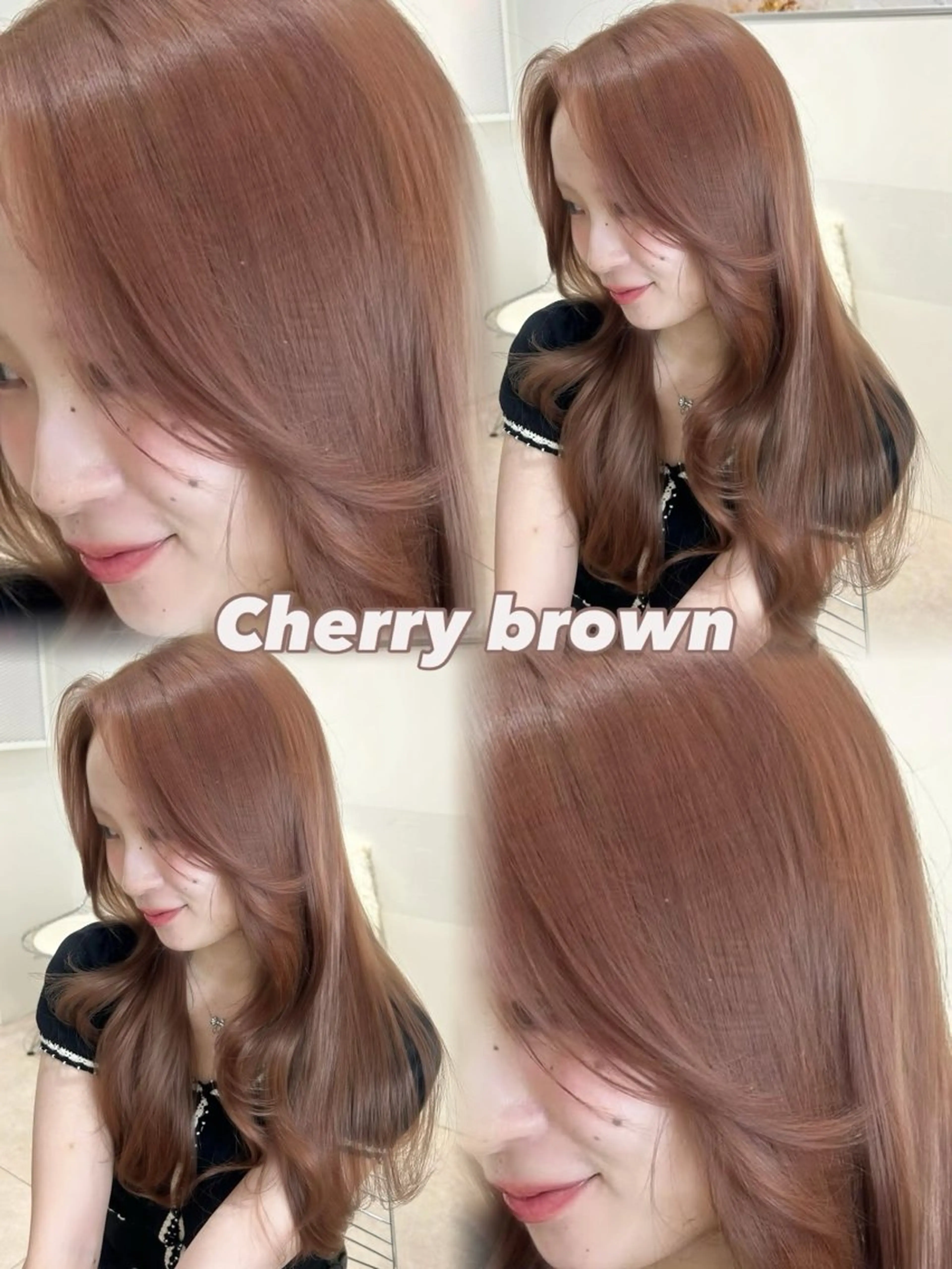 セミロング カラー ヘアカラー 🫧ミルクティー ブリーチRIKU🫧のヘアスタイル