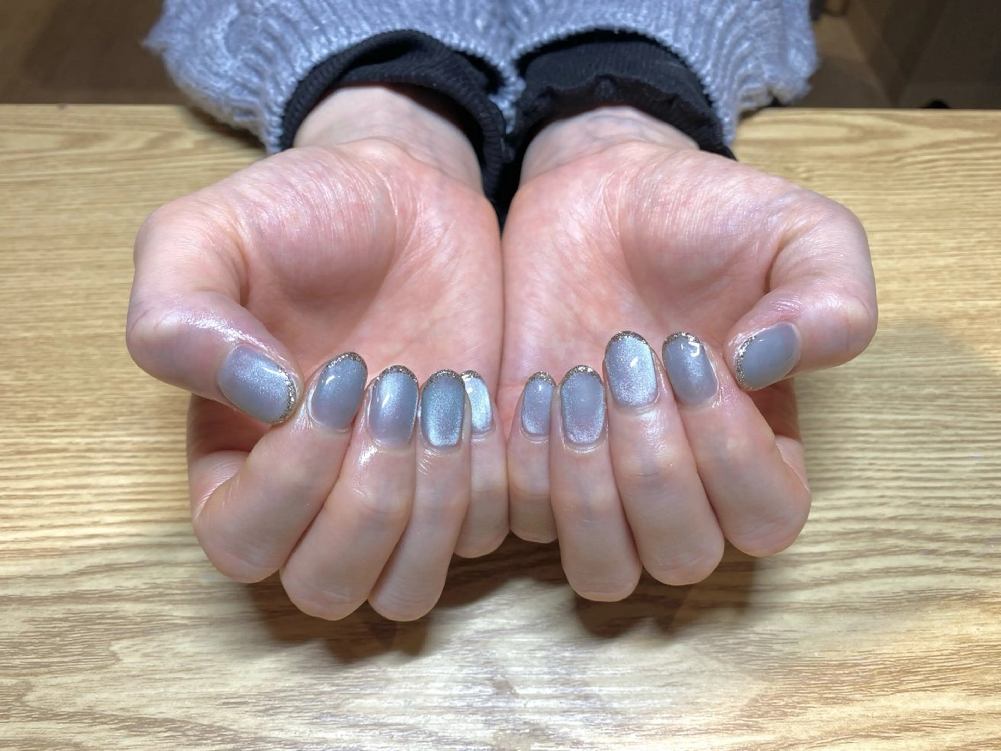 ネイル ラメ(グリッター) マグネットネイル マグネットワンカラー ワンカラーネイル BEJORA銀座本店 樽井のネイルデザイン