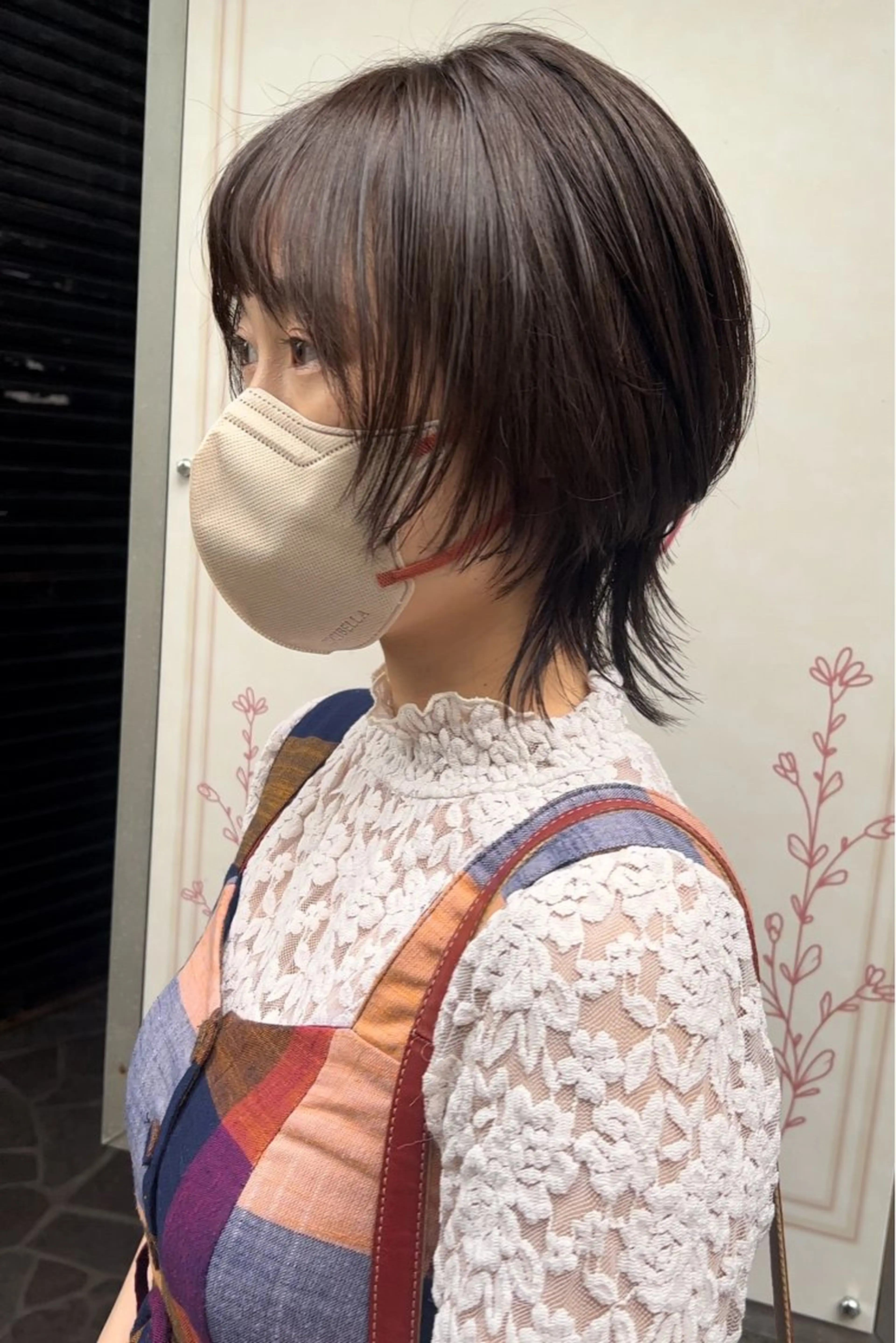 ミディアム ウルフカット カット ヘアカラー トリートメント 及川 祐輔のヘアスタイル