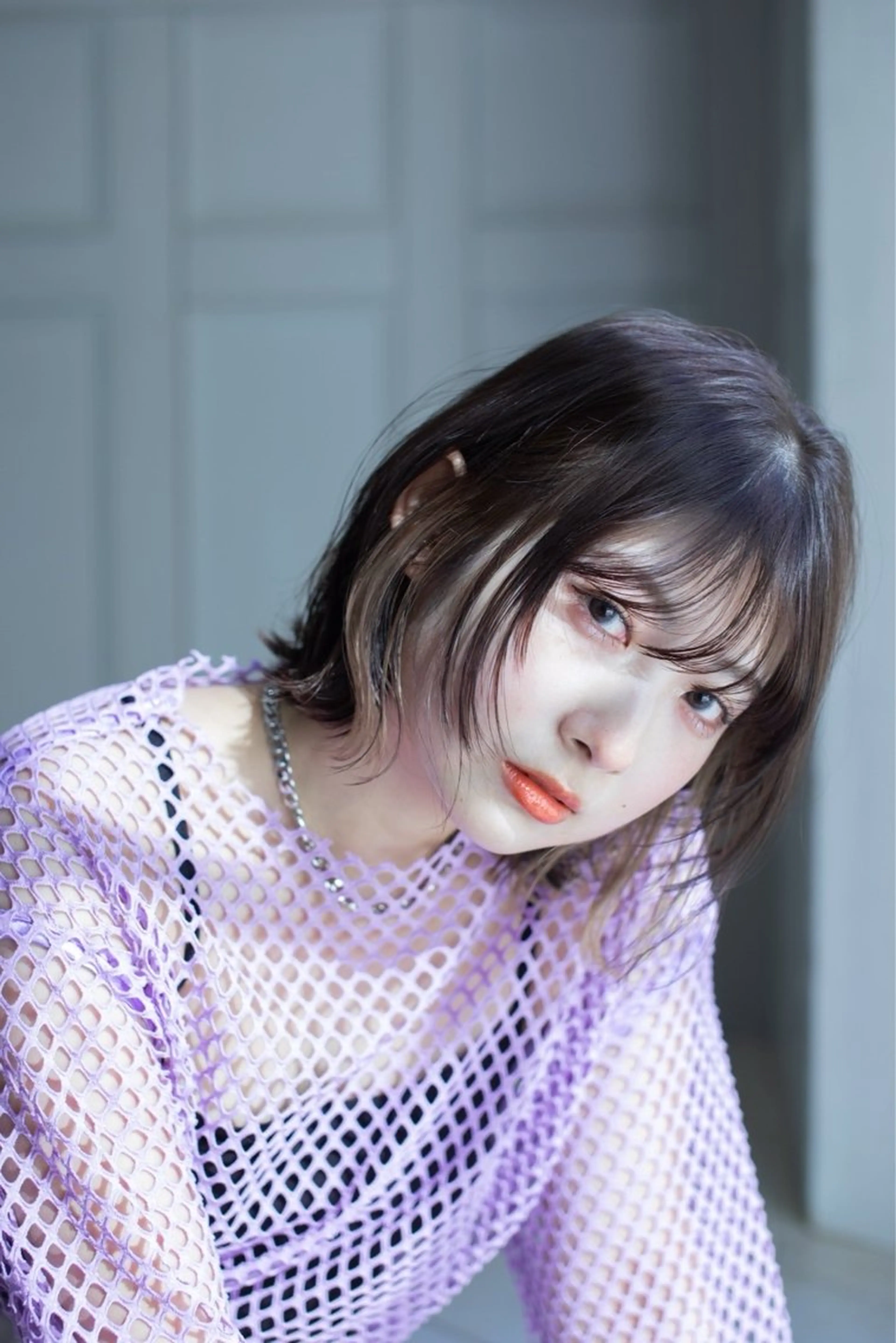 ミディアム ヘアカラー パーマ/ハイトーン /吉田眞のヘアスタイル