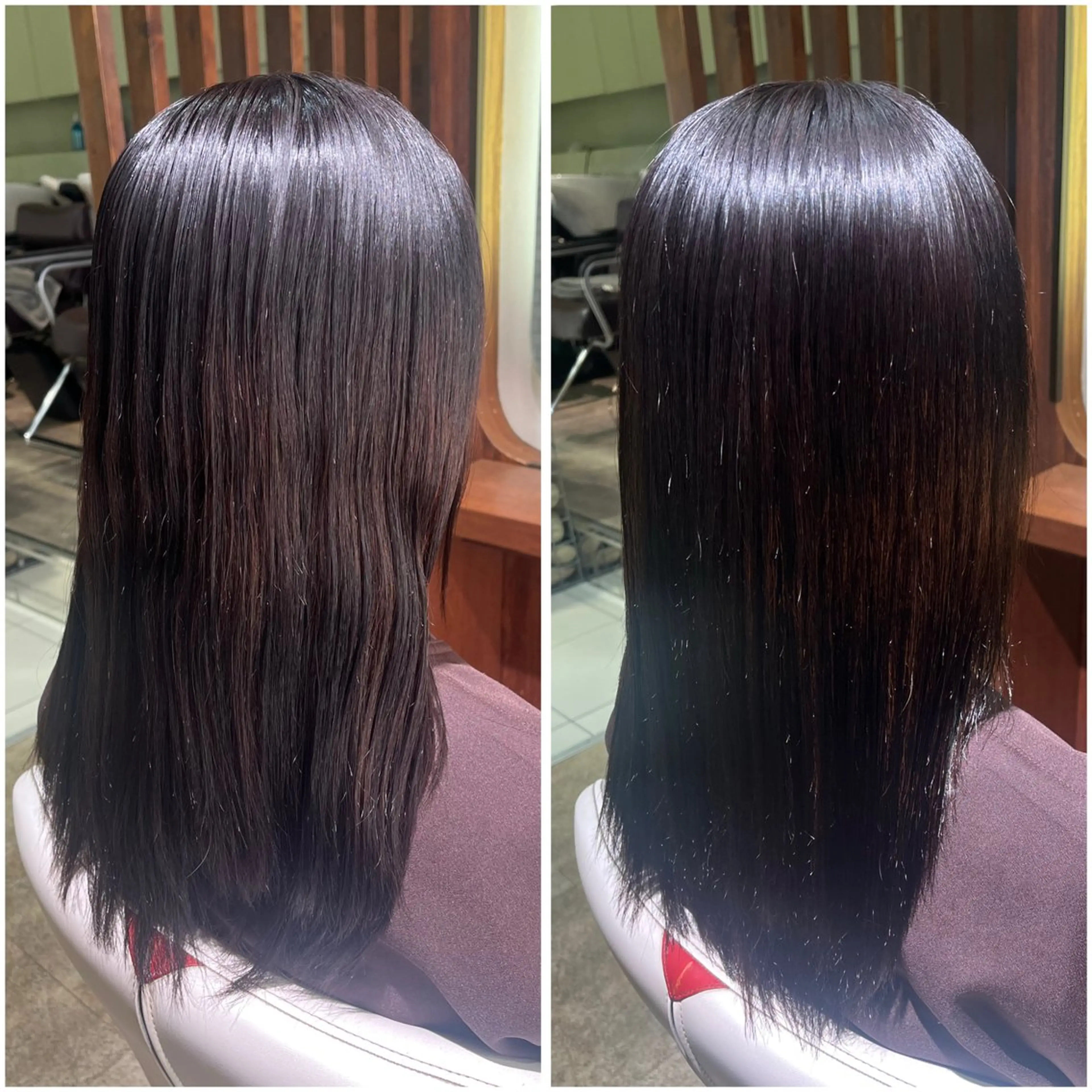 セミロング 縮毛矯正/ハイトーン ❤︎❤︎YURINOのヘアスタイル