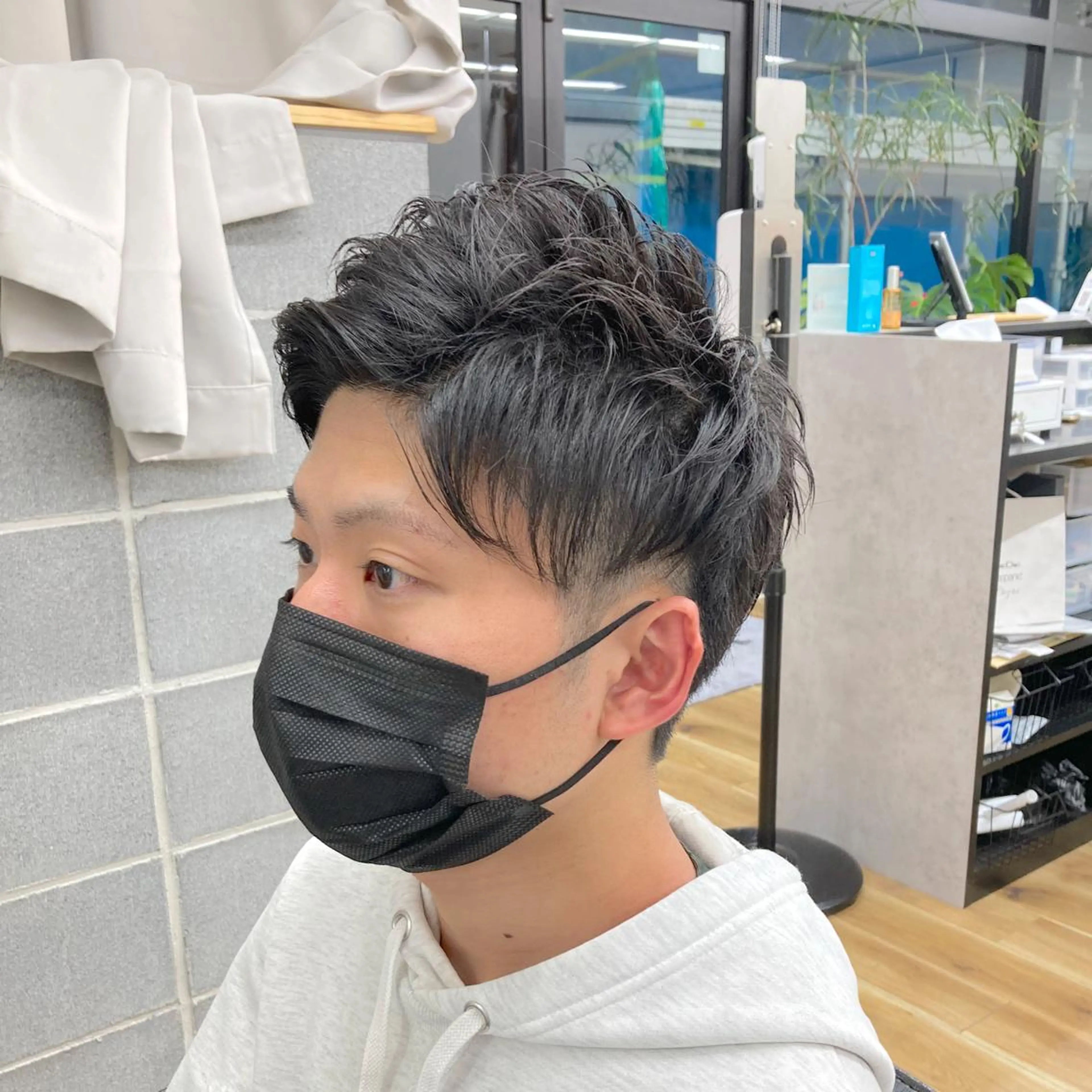 ショート メンズ アップバング マッシュ メンズ特化/垣見 隼人のヘアスタイル