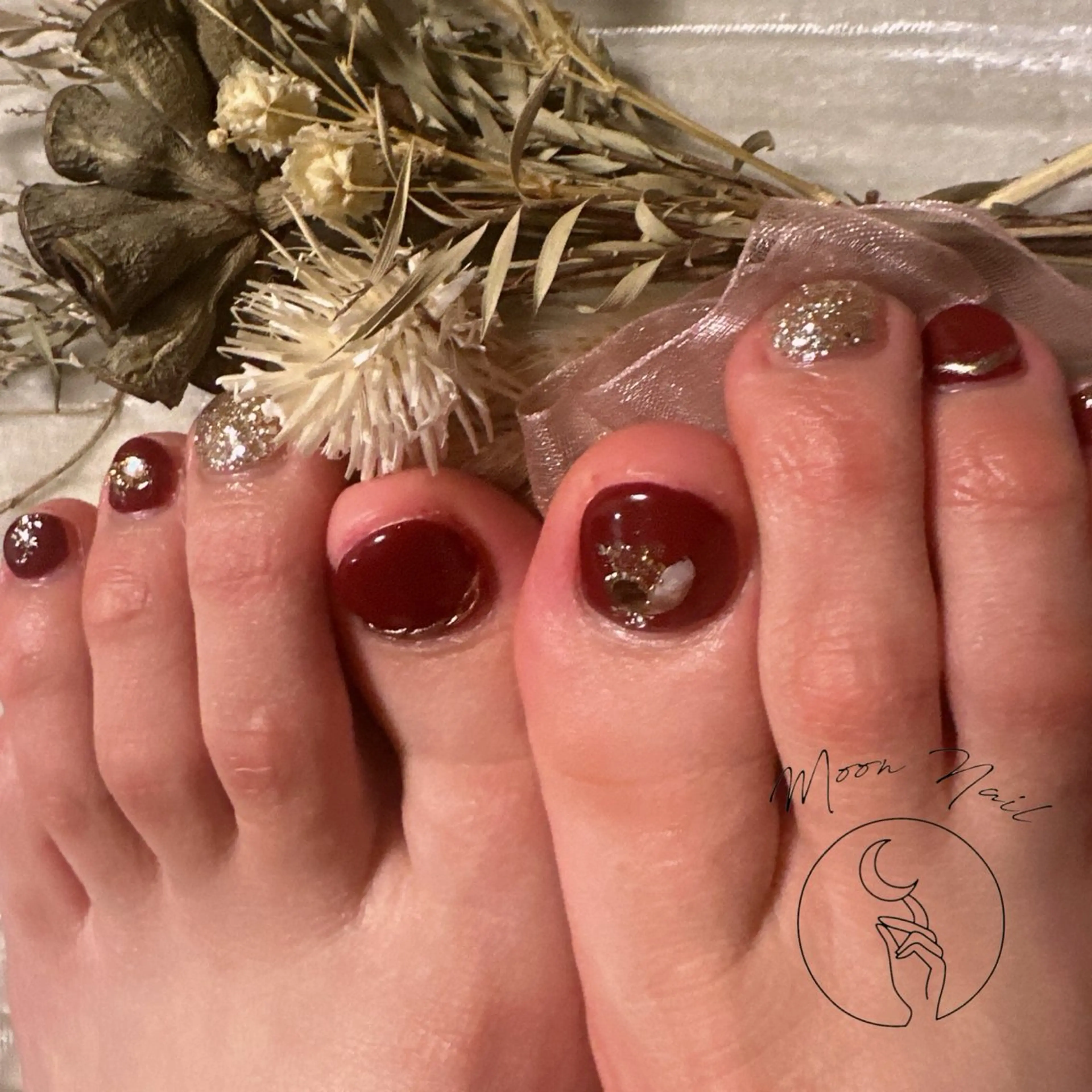 ネイル フットネイル Moon  Nail /栄　大須のネイルデザイン