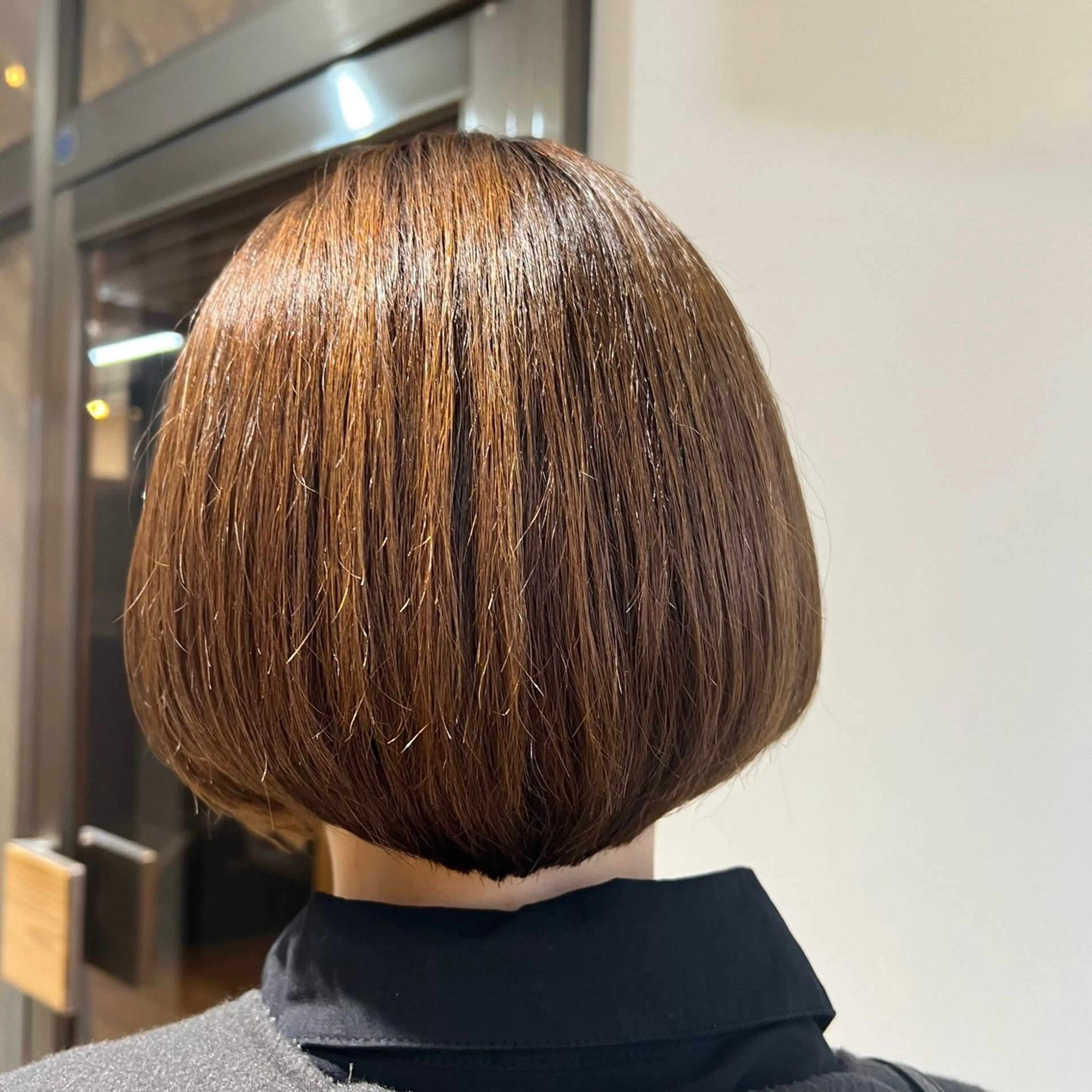 ショート 朝が楽になる艶髪縮毛 ✨中稲明梨のヘアスタイル