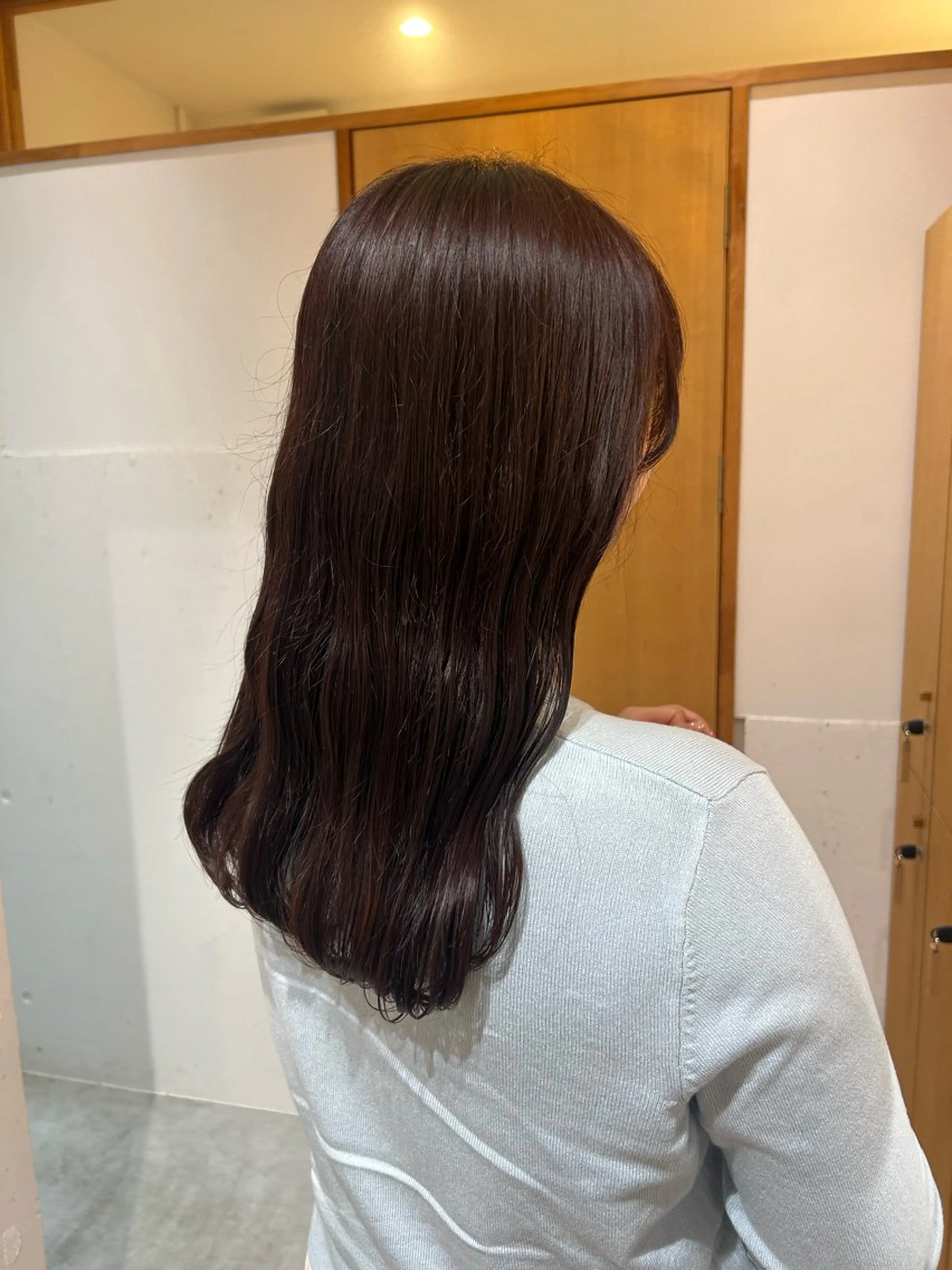 セミロング ピンクブラウン 当日予約◎ボブ/ 縮毛矯正/まこのヘアスタイル