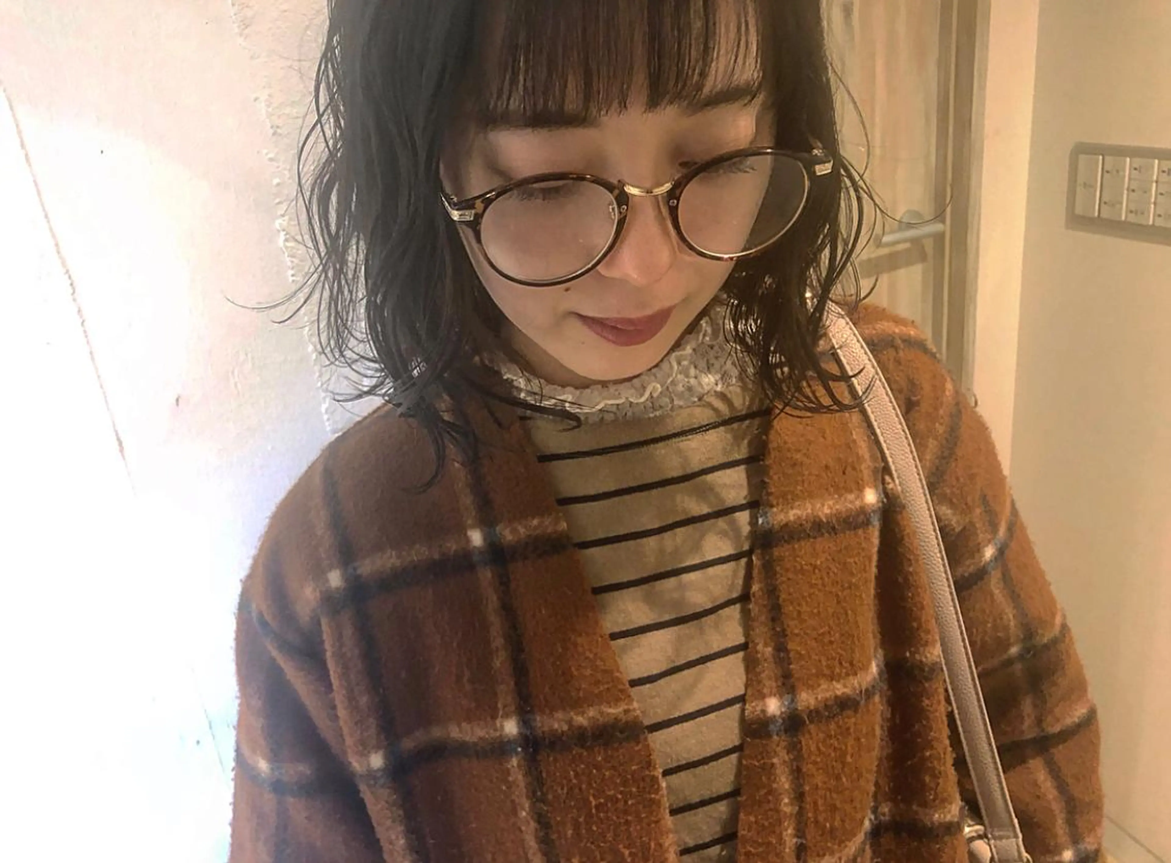 ミディアム カラー 荒川 ひなの 新川崎のヘアスタイル