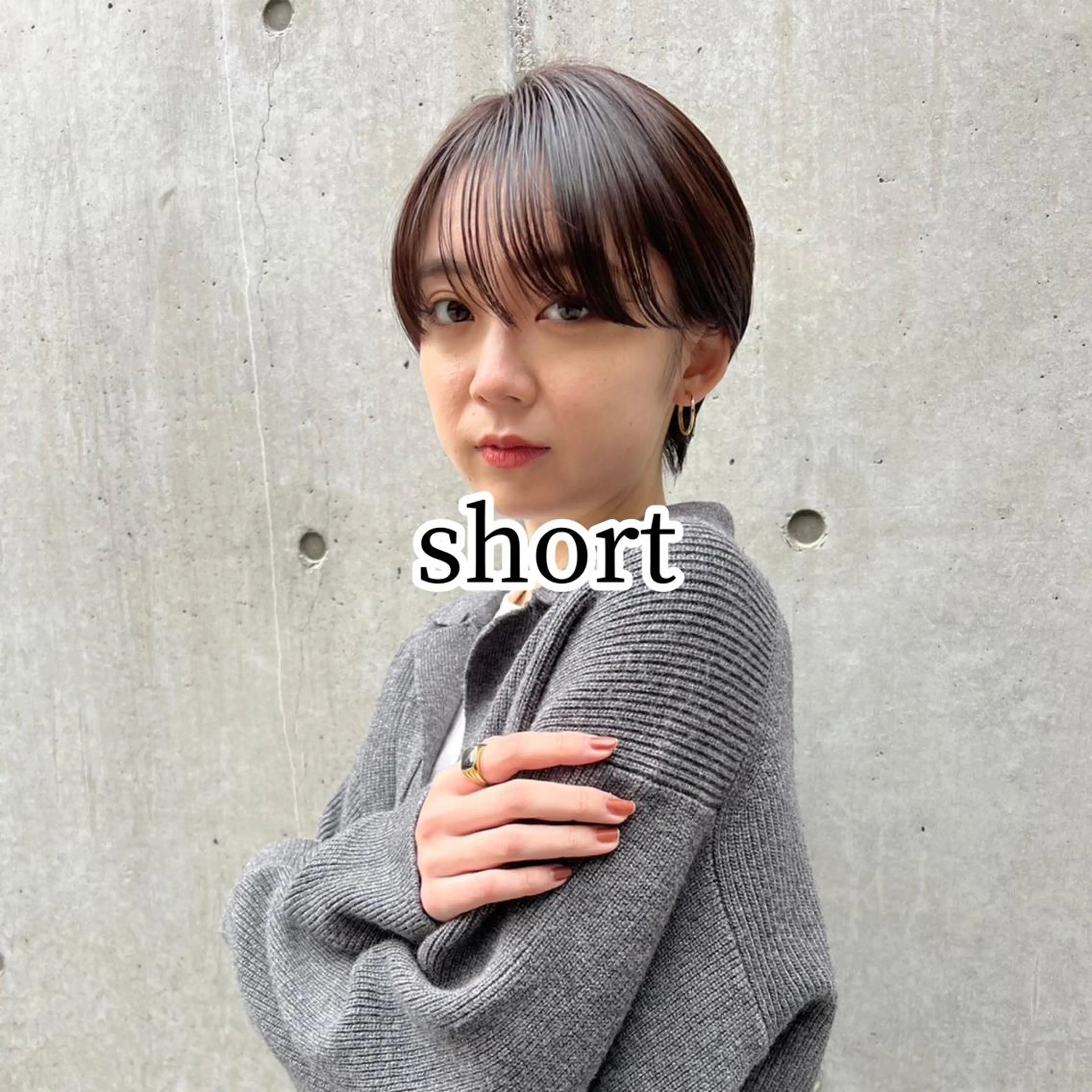 ショート 似合わせレイヤー・ボ ブ タナカ レイヤのヘアスタイル