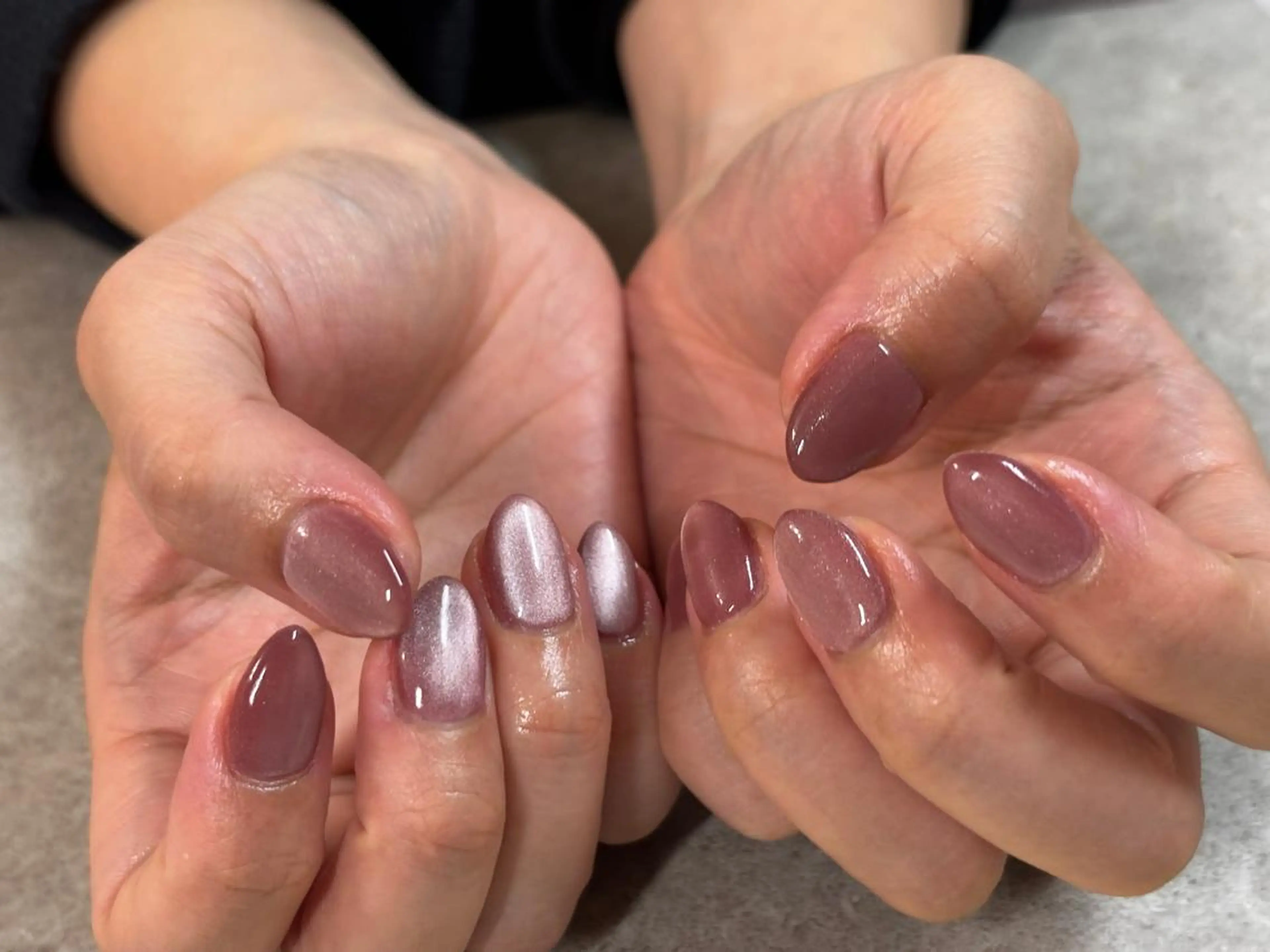 ネイル マグネットネイル ハンドネイル Allma Nailのネイルデザイン