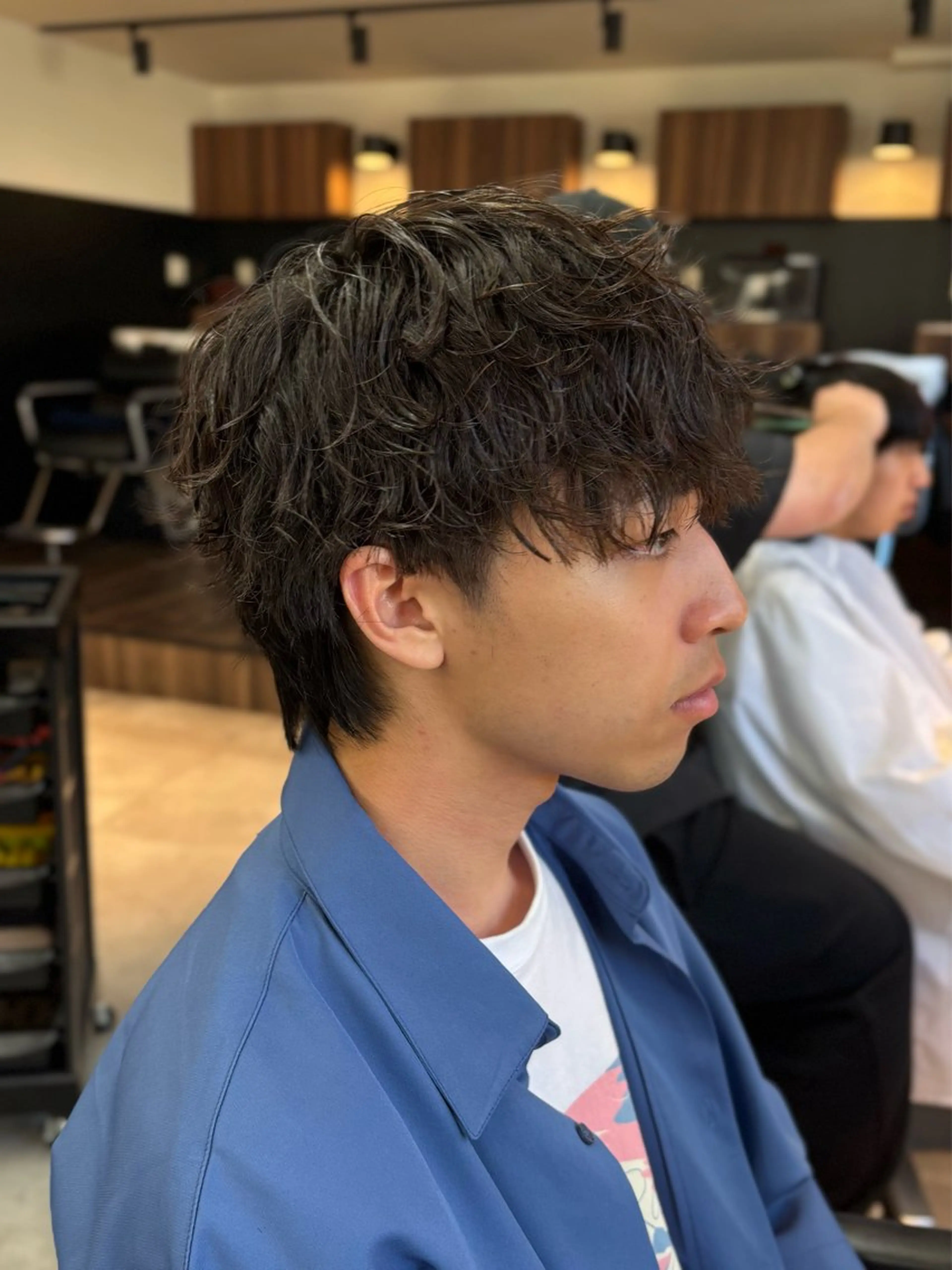 パーマ メンズ メンズパーマ スパイラルパーマ カット パーマ 保立/フェザーパーマ /メンズカット千葉のヘアスタイル