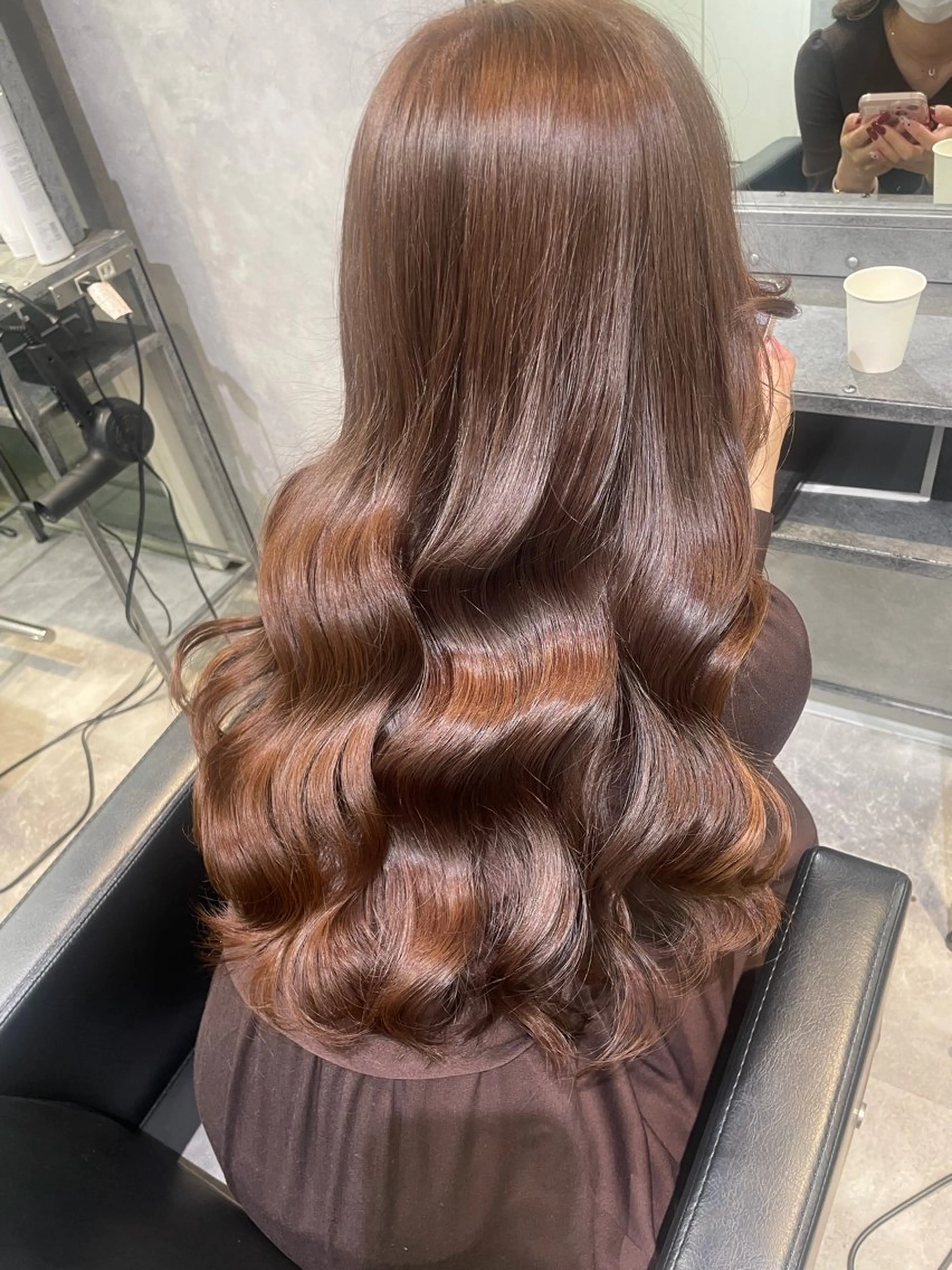 ロング カラー mimiiy ゆうあのヘアスタイル