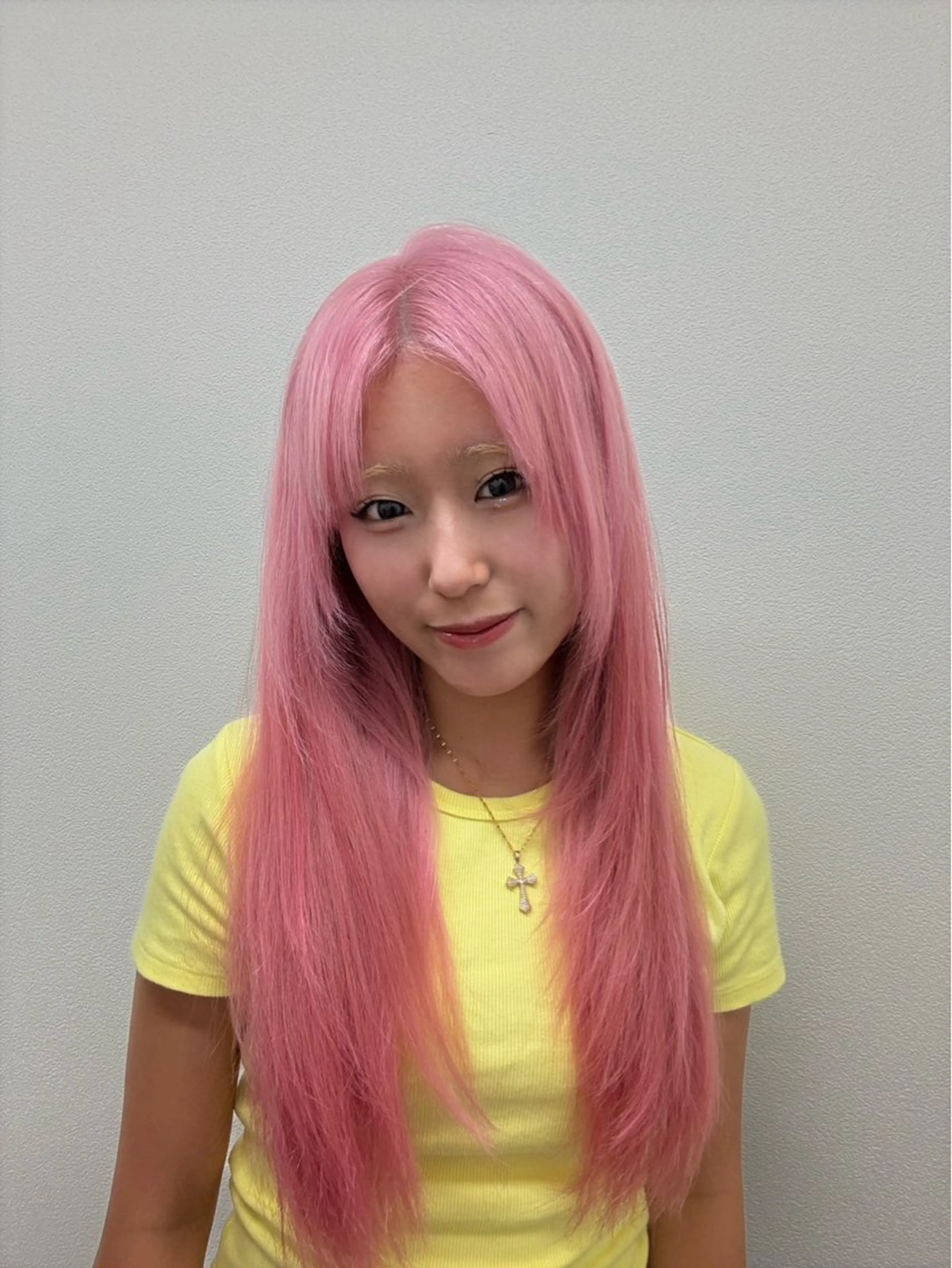 ロング カラー ピンクカラー 海外girl/ハイト ーン/riko🫧のヘアスタイル