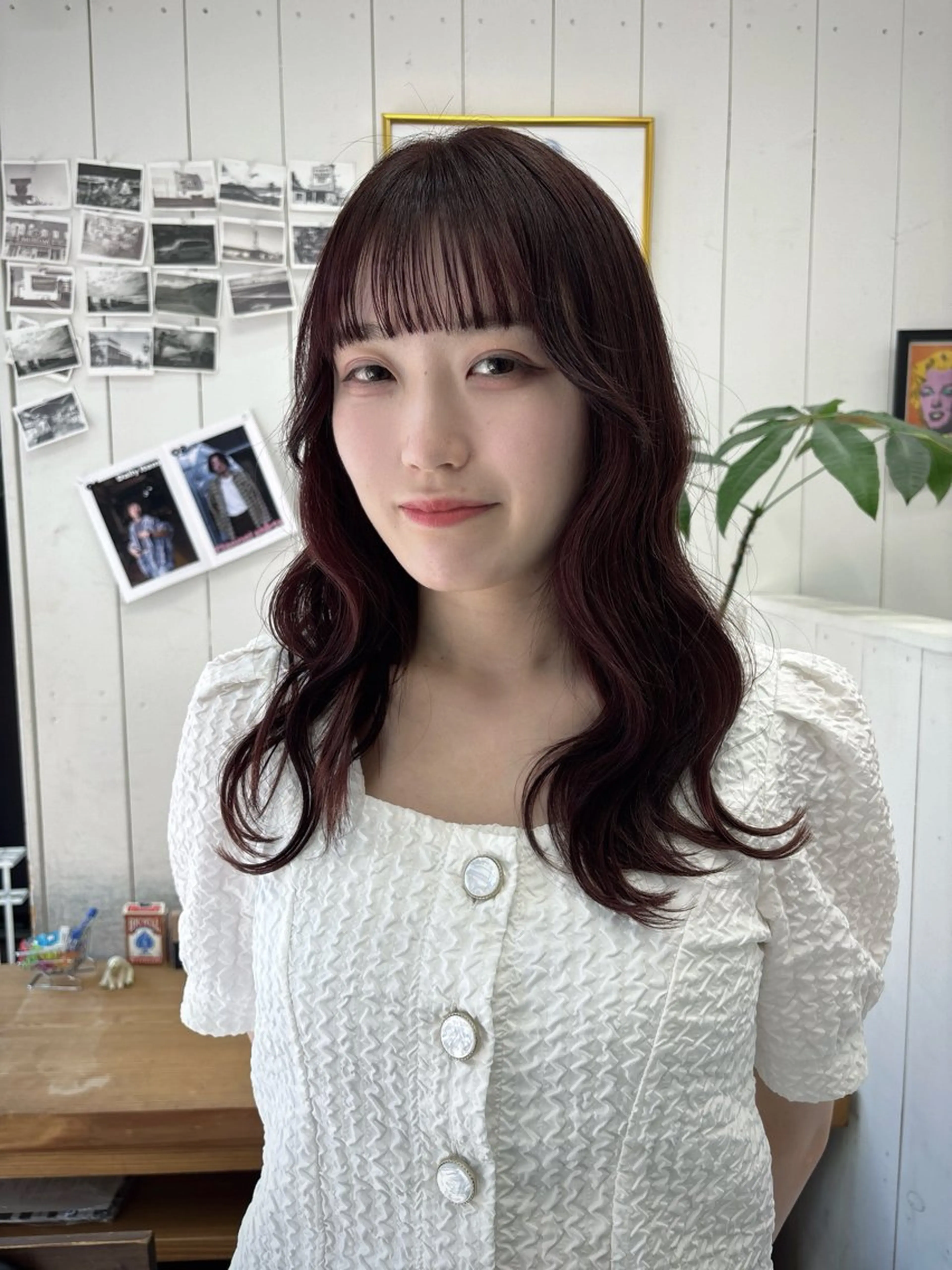 ロング カラー カット ヘアカラー トリートメント Ann./艶髪 /レイヤーカットのヘアスタイル