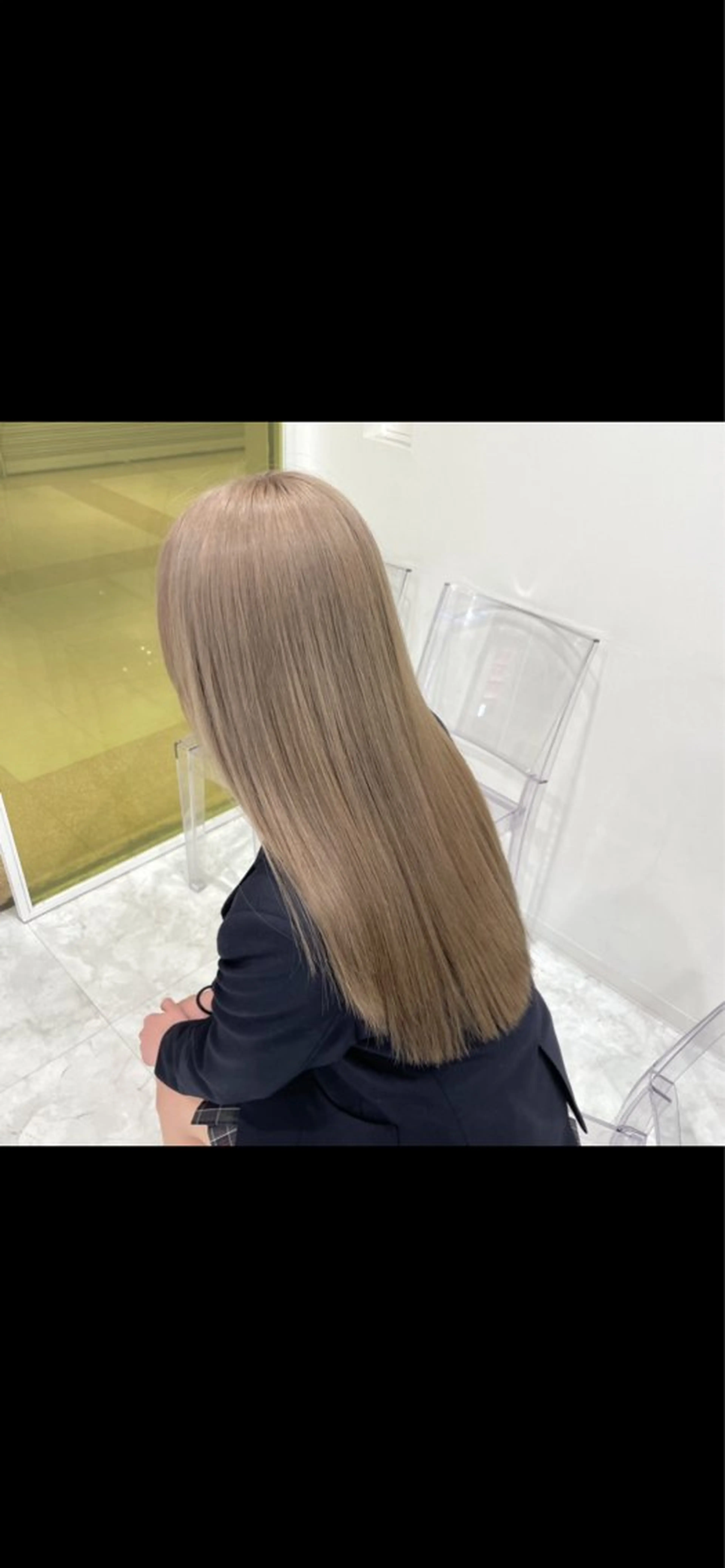 ロング カラー ハイトーン/韓国 レイヤー/るか🎀のヘアスタイル