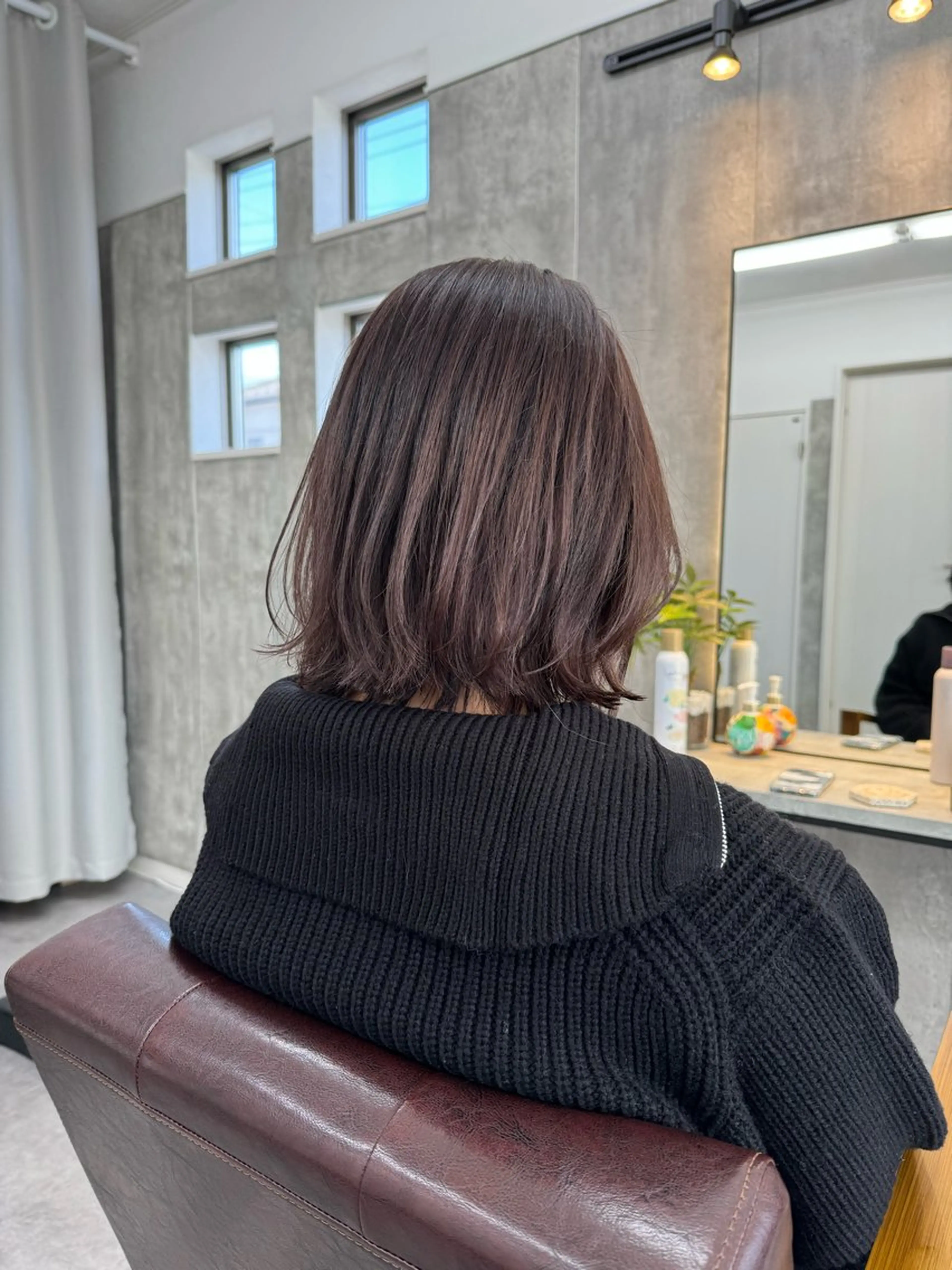 ミディアム 1席のみの 美容室IKKIのヘアスタイル