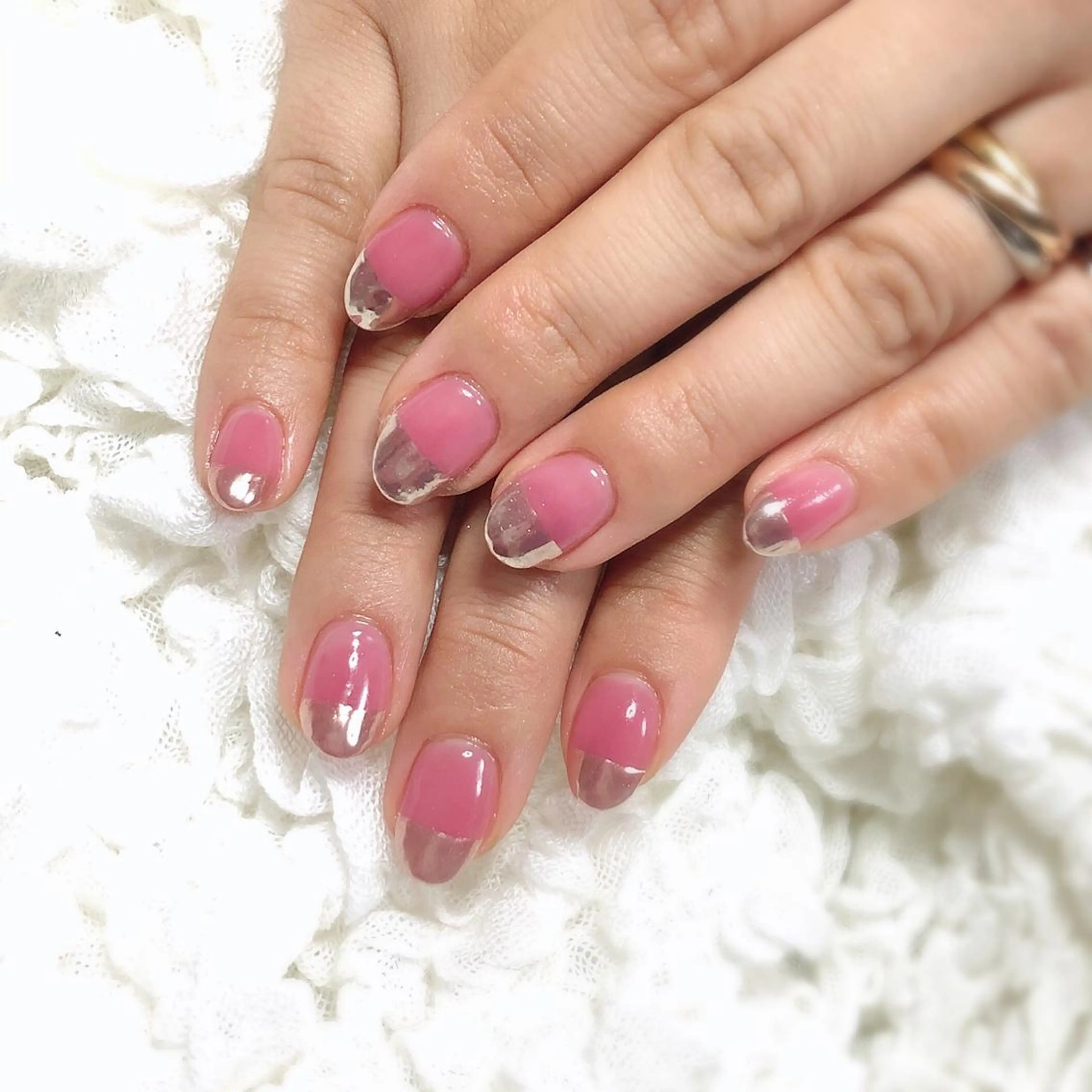 ネイル 長さ出し フットネイル フレンチネイル ジェルネイル ミラーネイル ハンドネイル nail salon Regaosのネイルデザイン