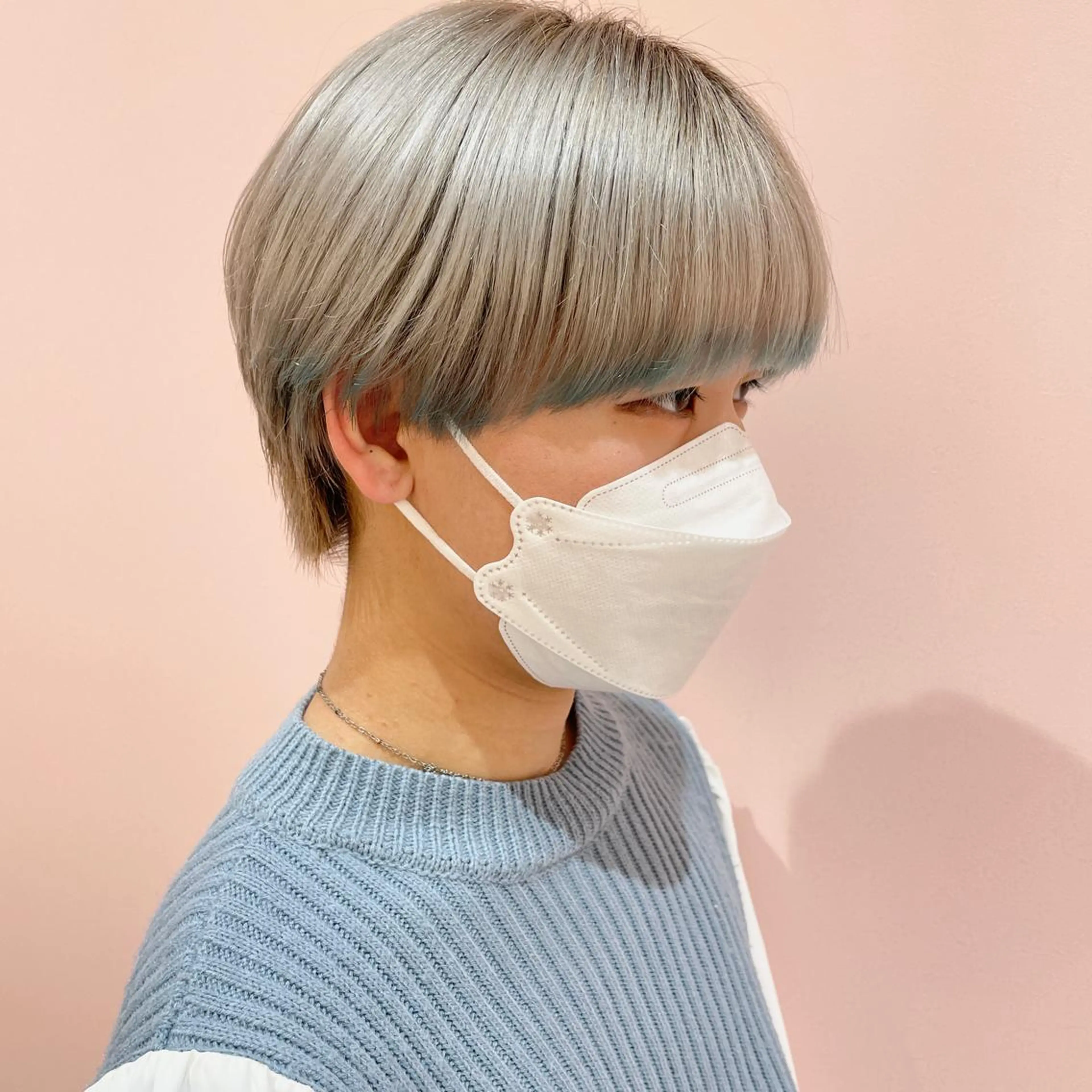 カラー メンズ カット ヘアカラー トリートメント レイヤー/ウルフ/ ハイトーンchimiのヘアスタイル