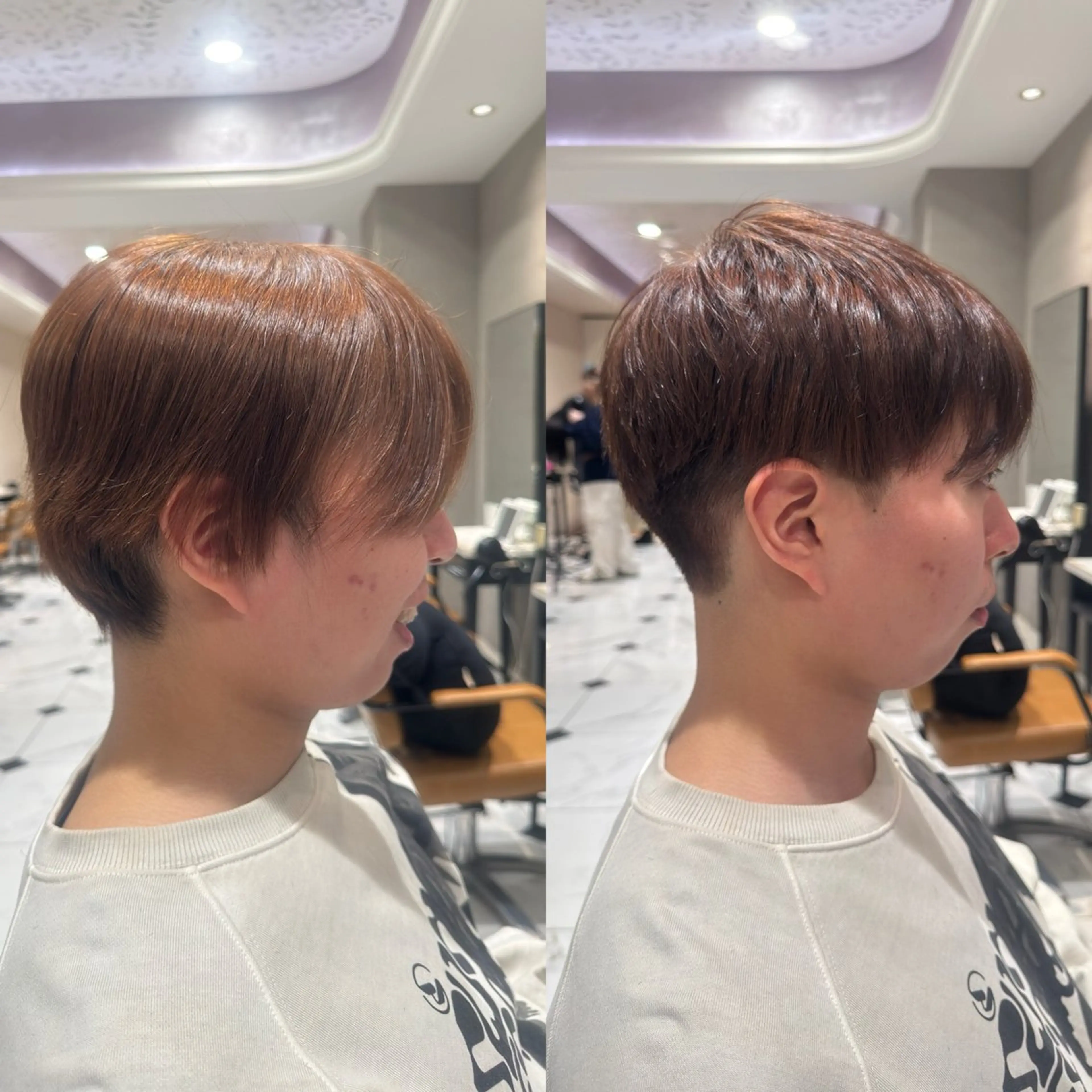 カラー ブラウンカラー ナチュラルブラウン 頭から整える美容師 松田のヘアスタイル