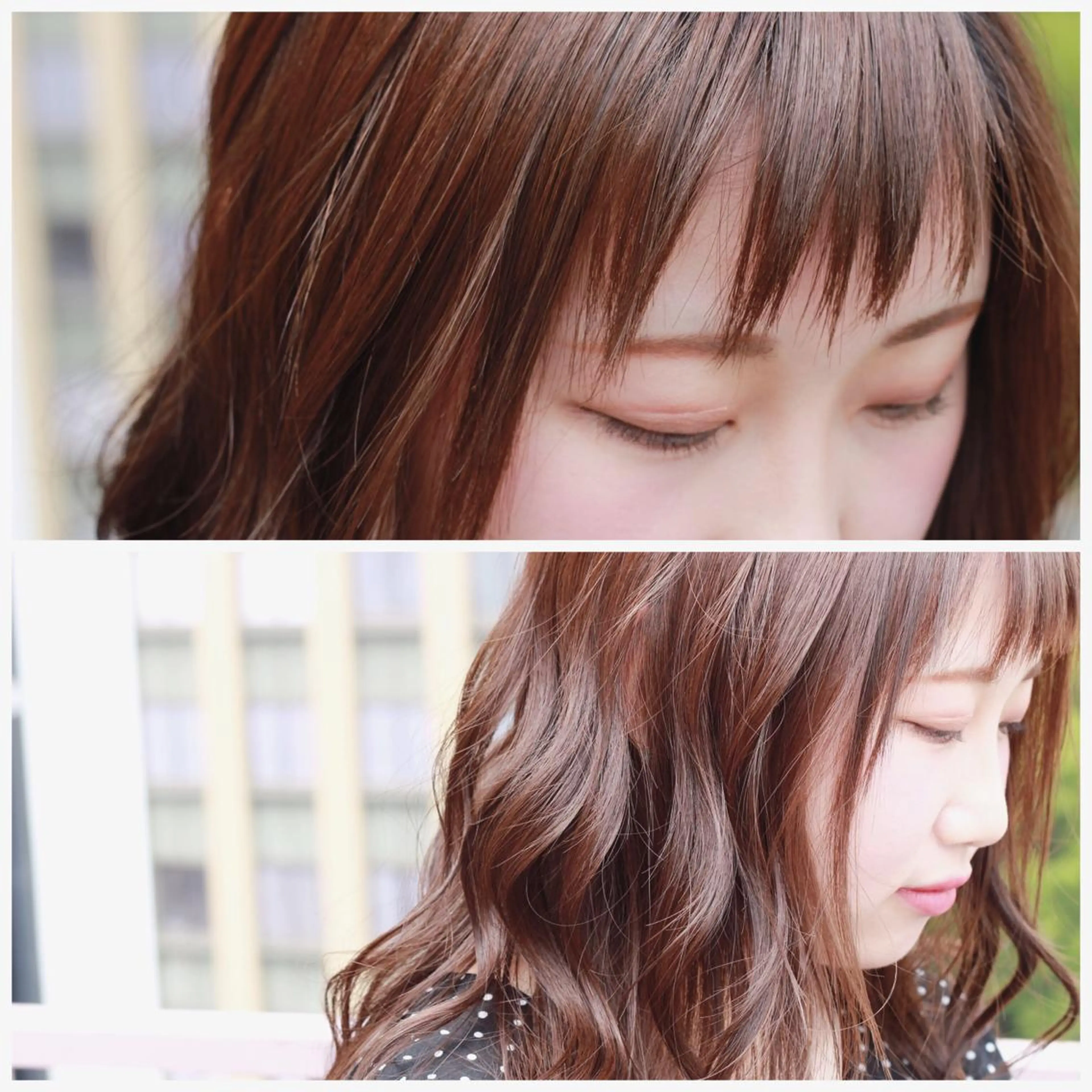 セミロング カラー オン眉 Viage （ビアージュ）のヘアスタイル