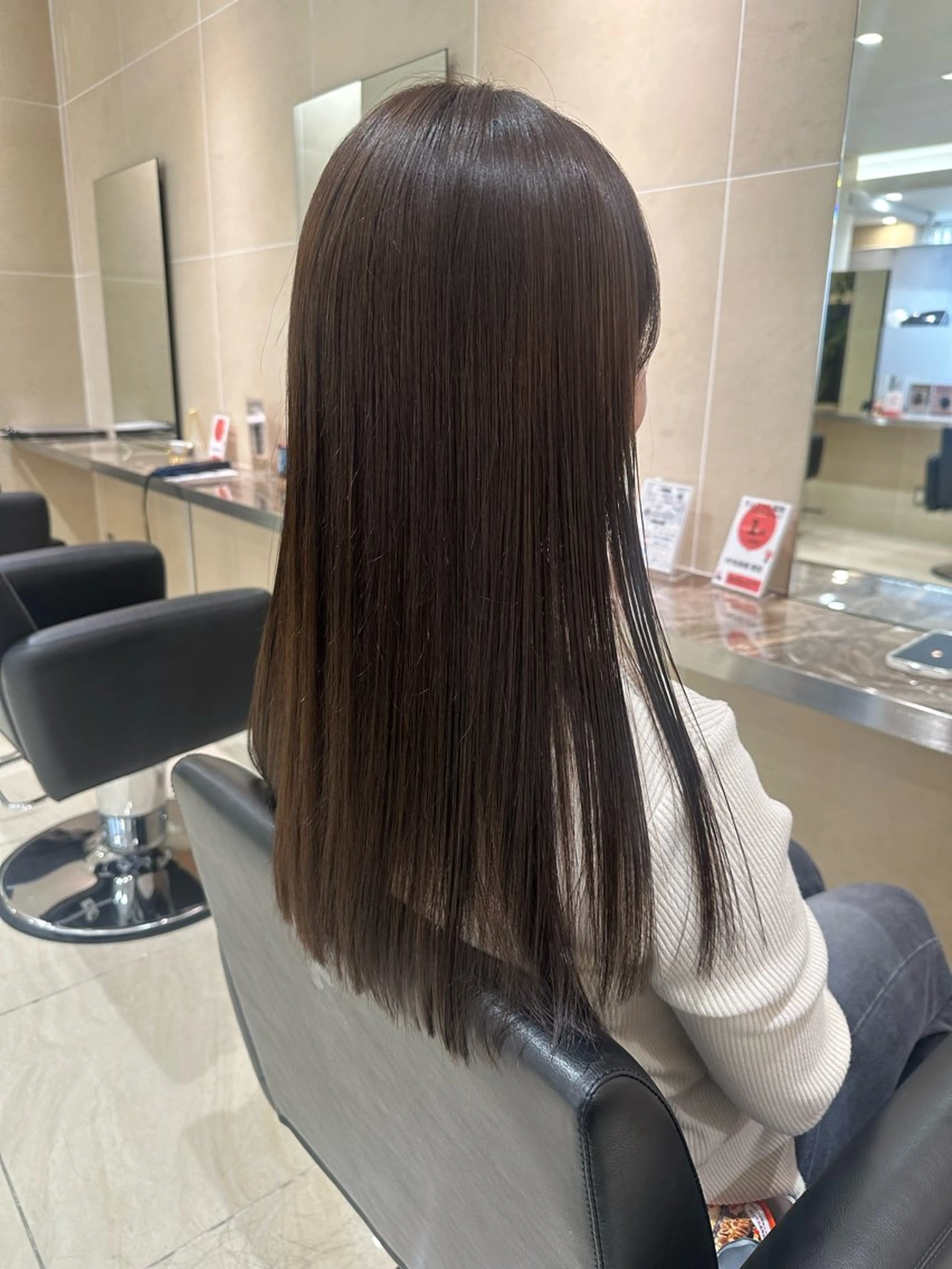 [🌟人気🌟]エステカラー＋カット＋髪質改善トリートメント 🫧¥7000 プレゼント付😳の写真