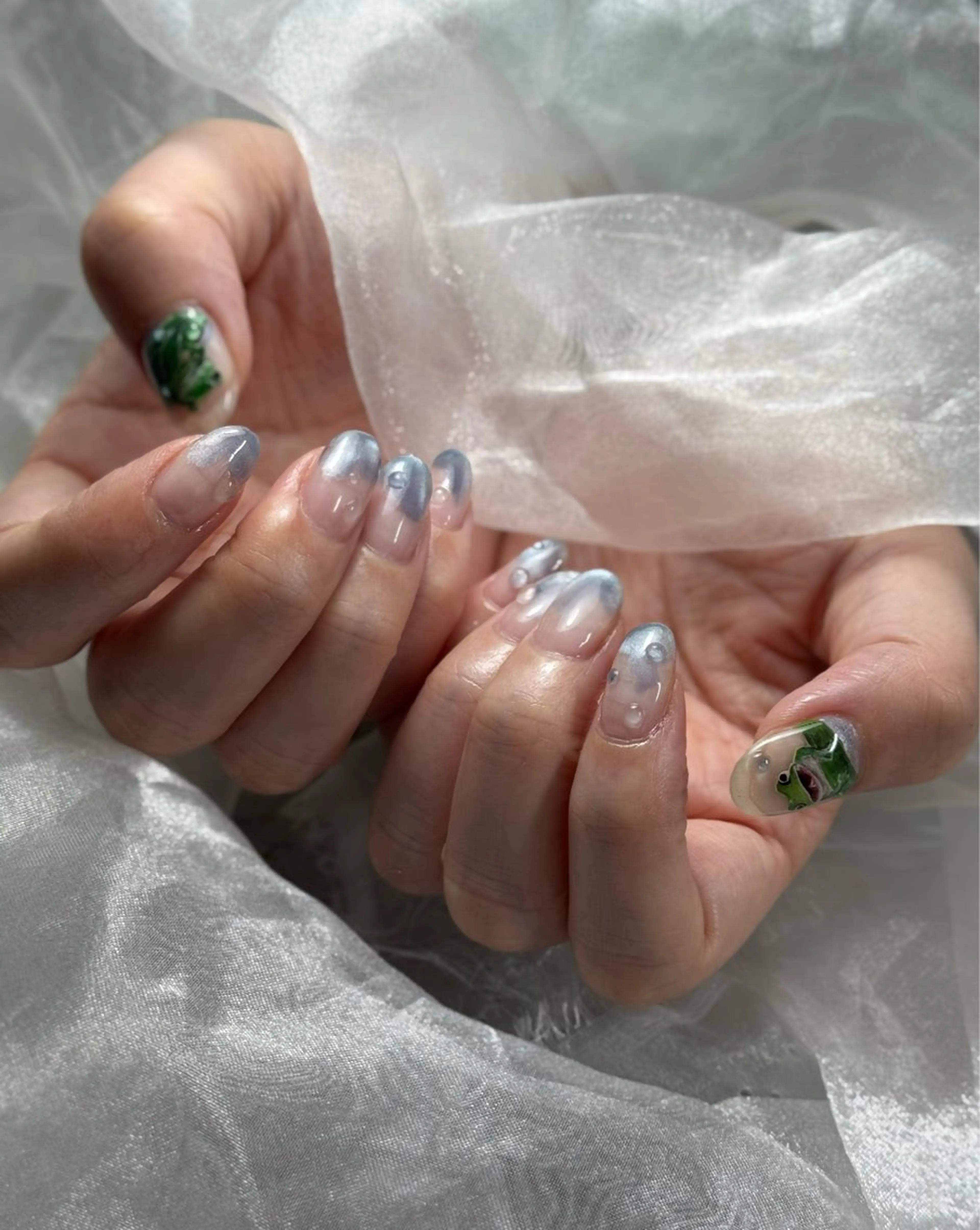 手書きアート2本8本アート無しの写真