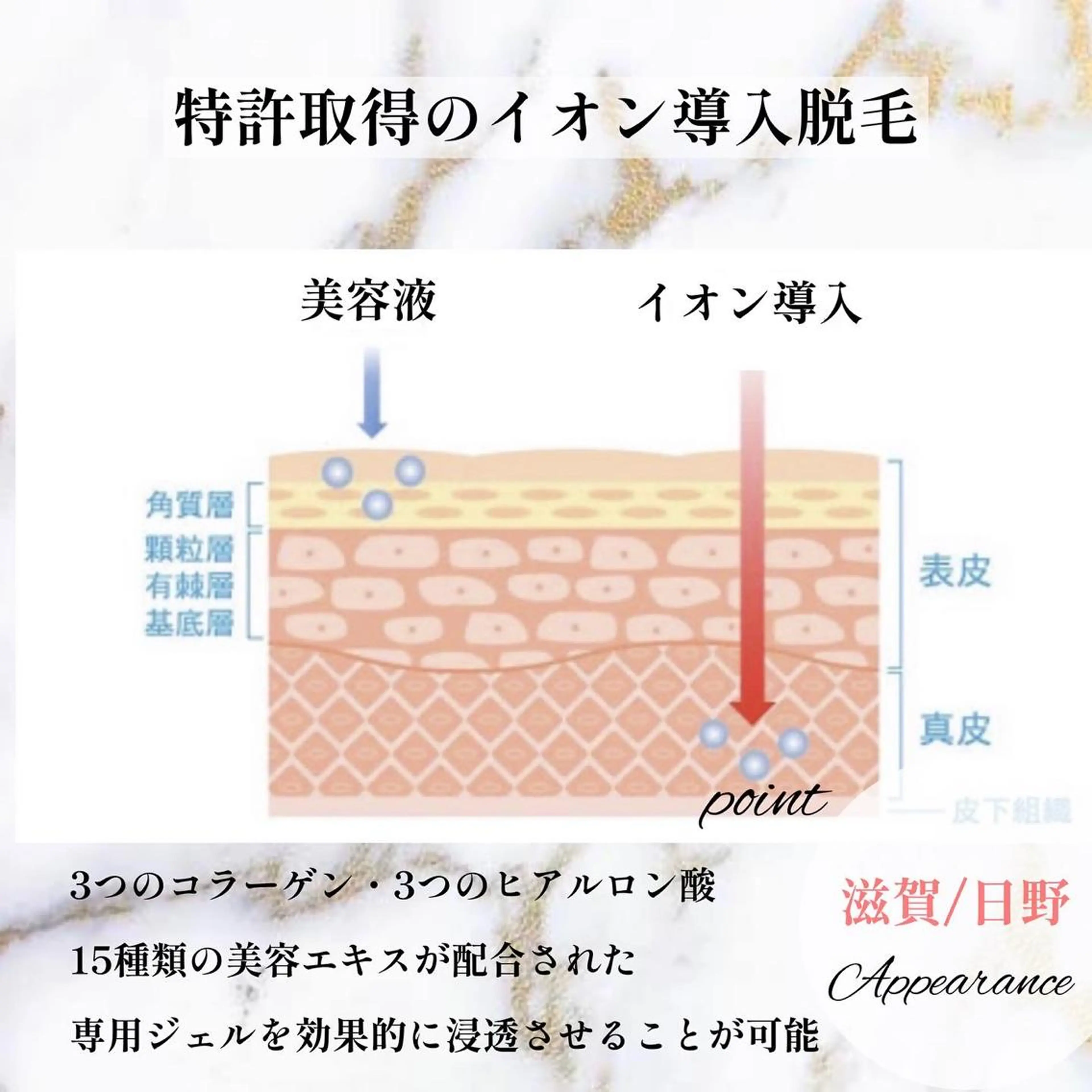Appearance 【アピアランス】のエステ・リラクイメージ