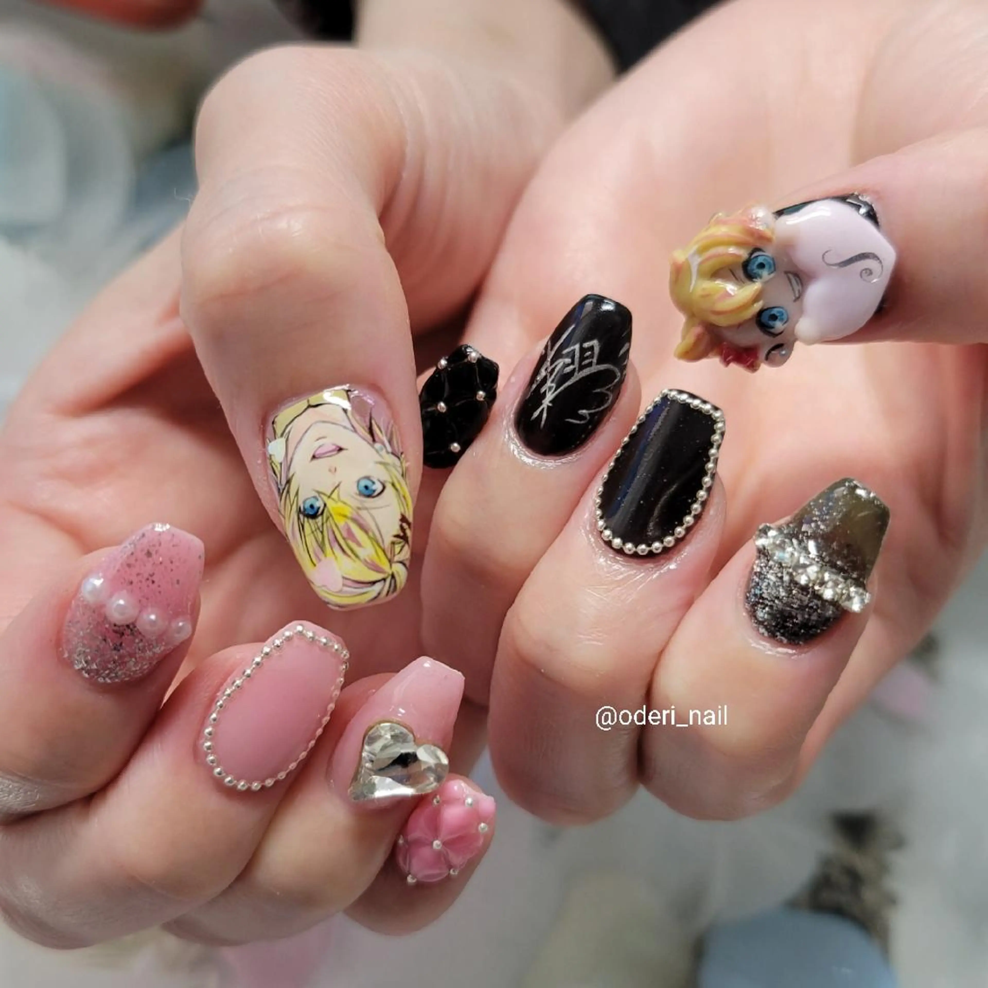 ネイル アートネイル ジェルネイル おで@ oderi_nailのネイルデザイン