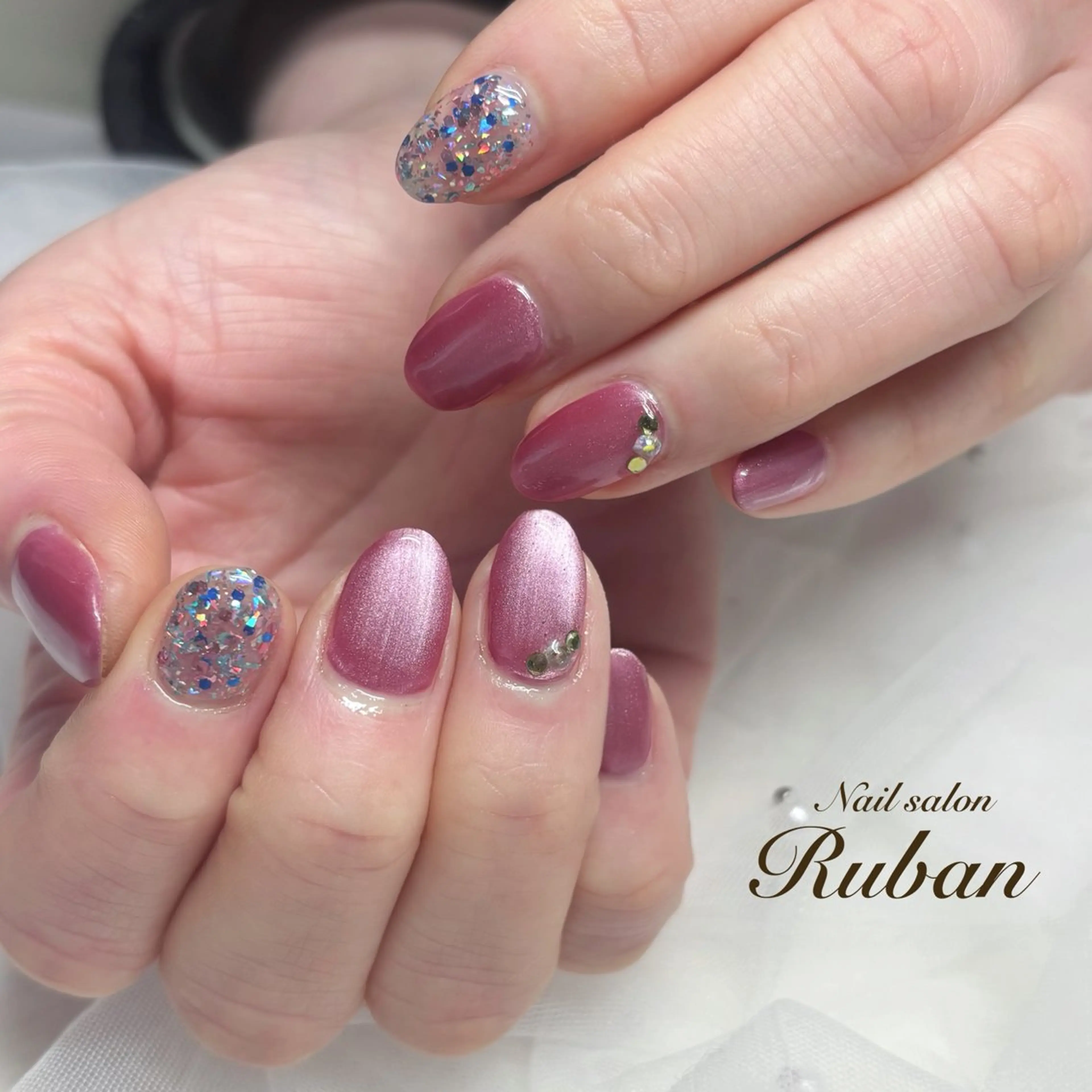 ネイル マグネットネイル Nail salon Rubanのネイルデザイン