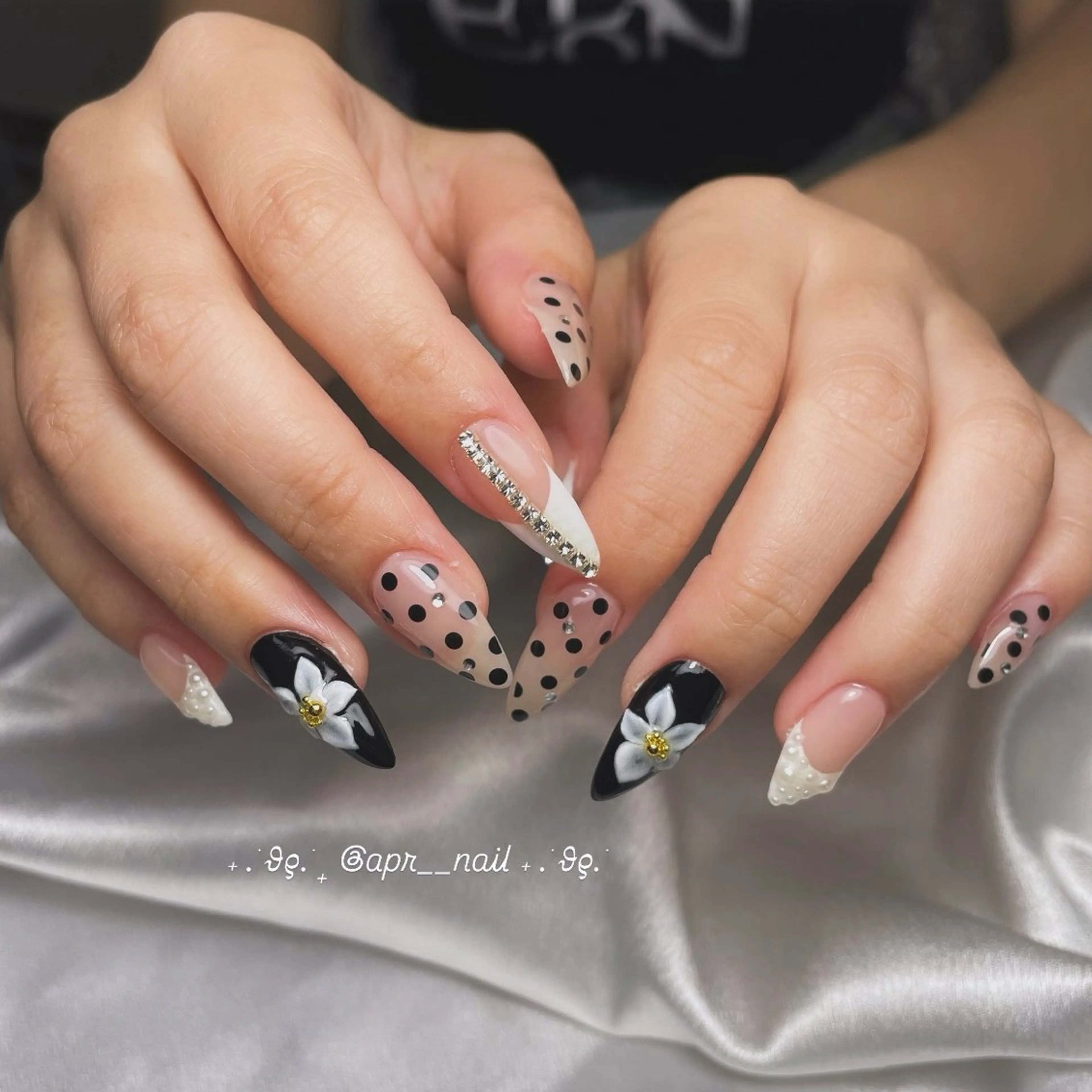 ネイル アートネイル 持ち込み ハンドネイル Nailsalon apricotのネイルデザイン